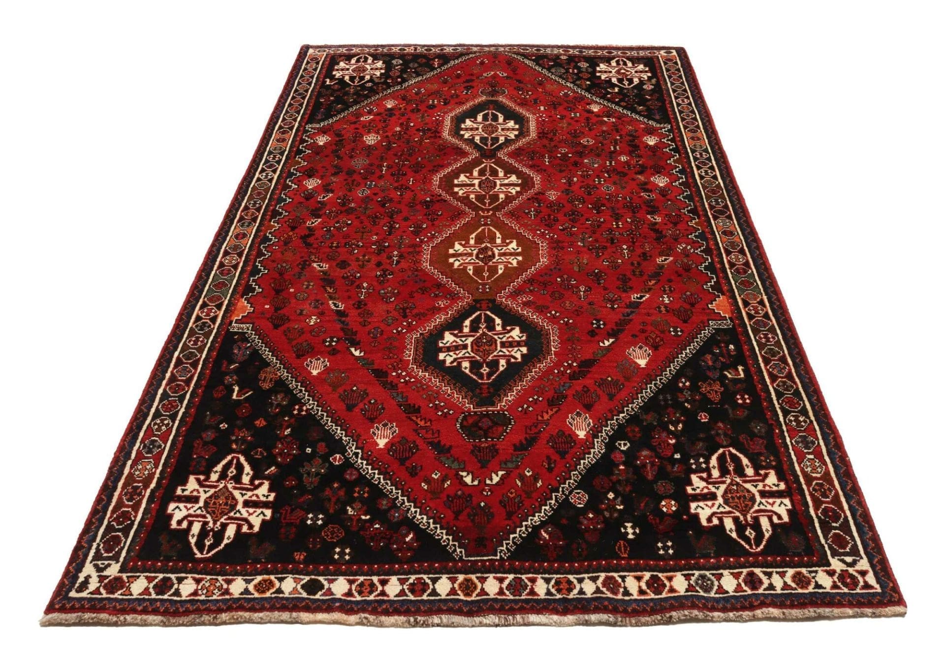 Handgeknüpfter Shiraz Perserteppich 166 × 275 cm
