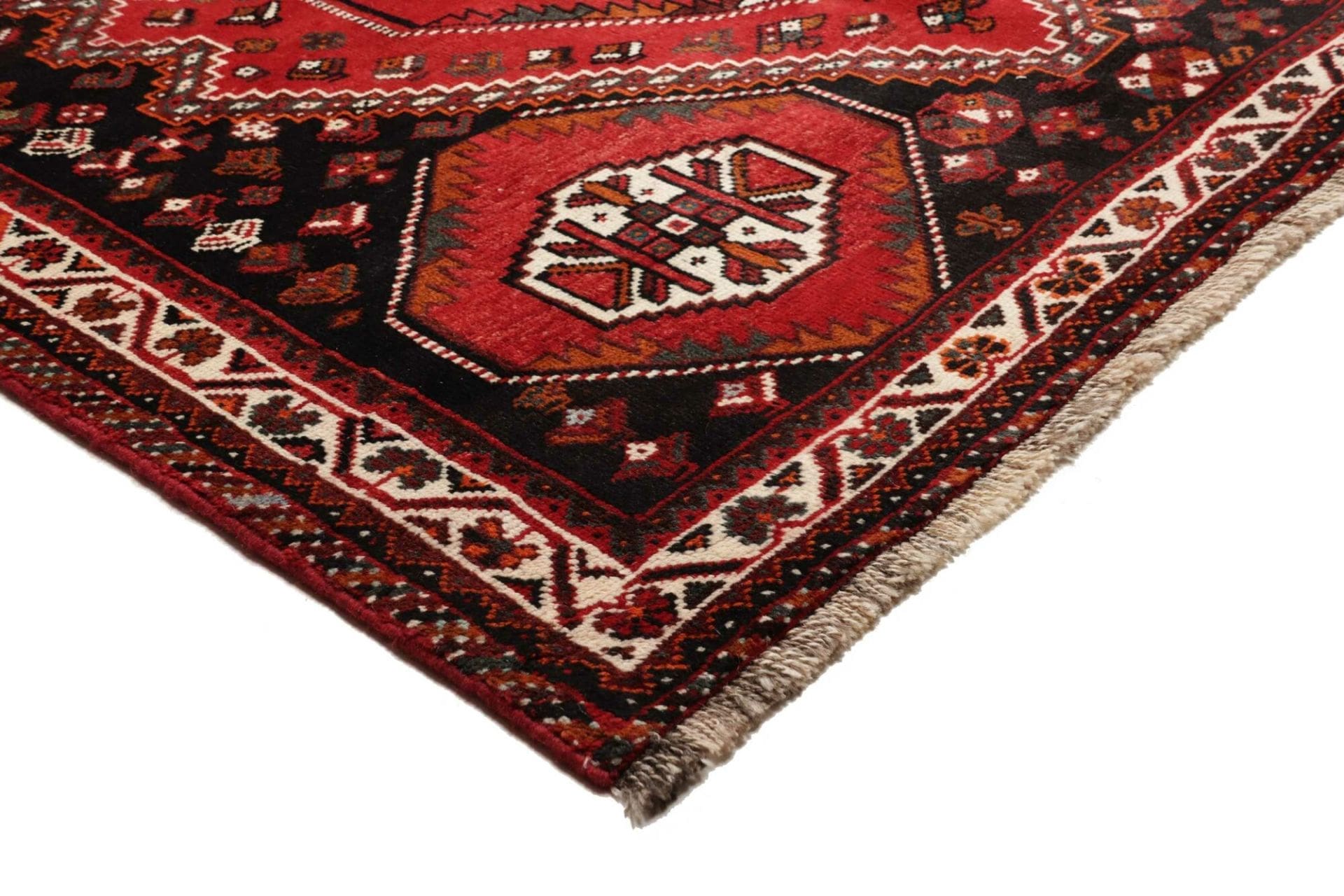 Handgeknüpfter Shiraz Perserteppich, 175 × 260 cm, Wolle