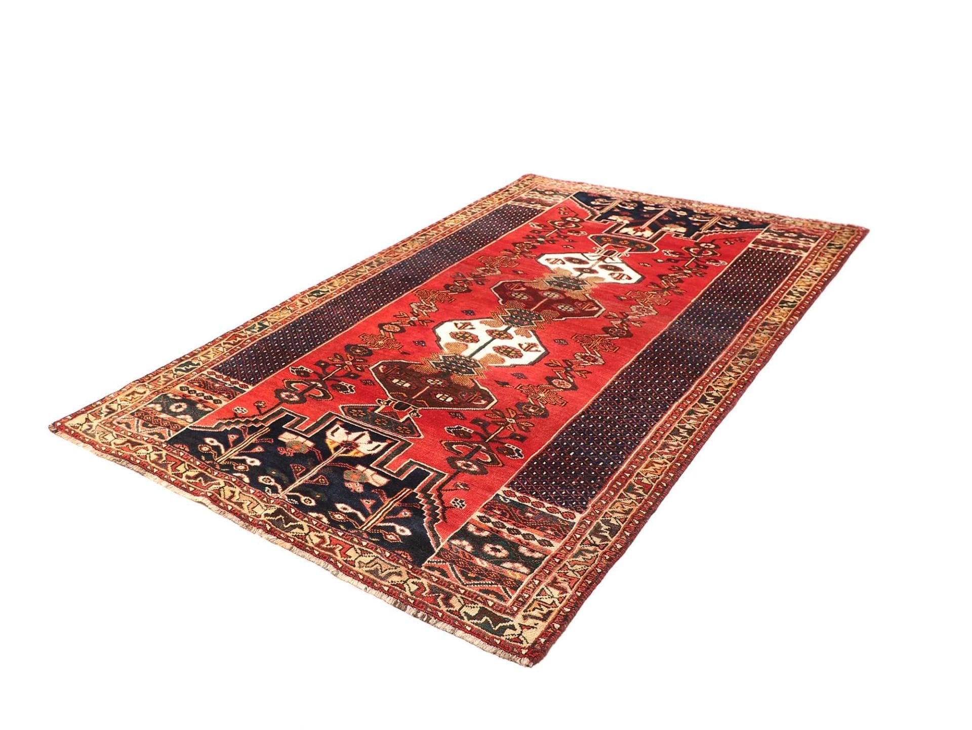 Shiraz Perserteppich 166 × 260 cm aus Wolle, handgeknüpft