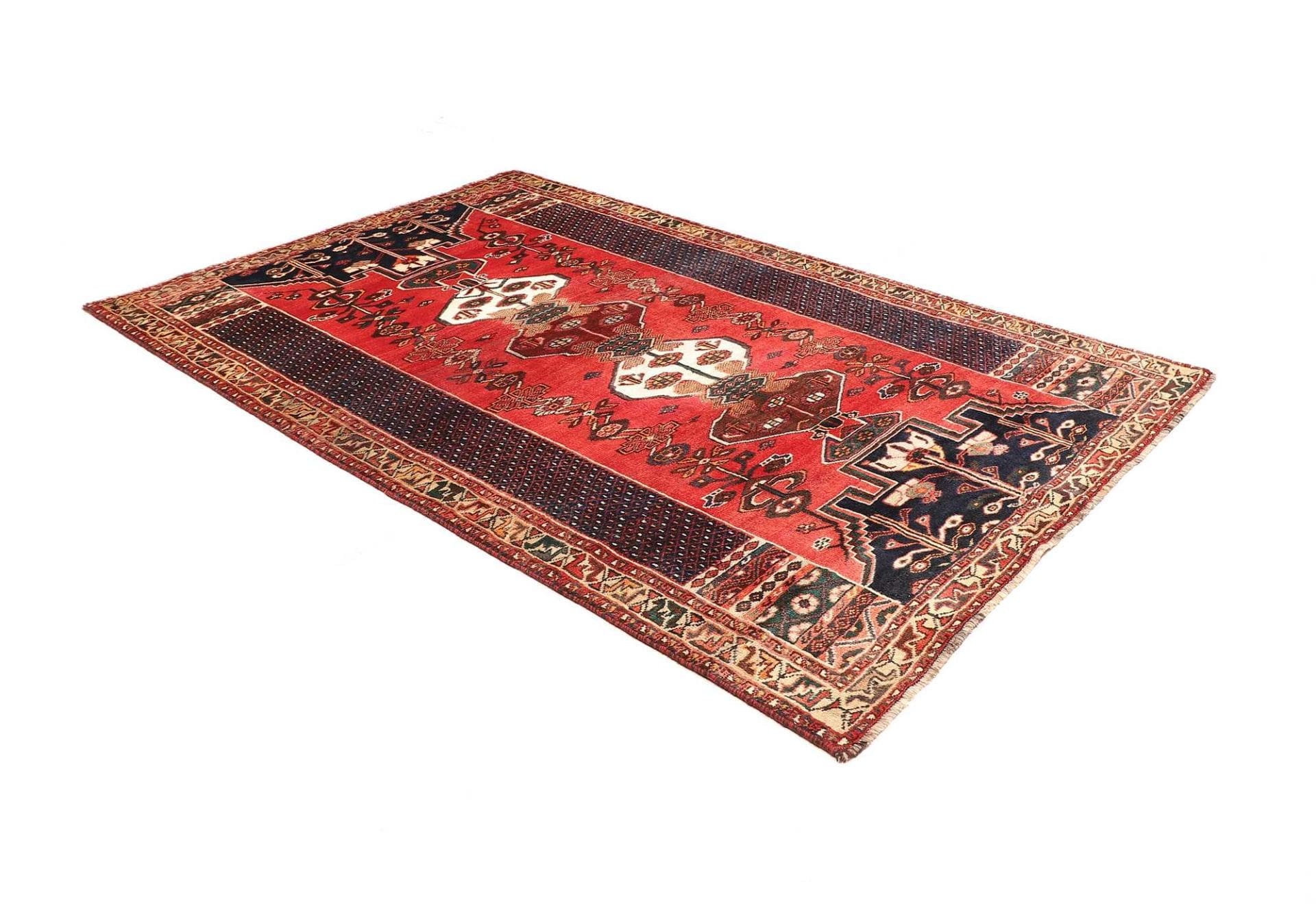 Shiraz Perserteppich 166 × 260 cm aus Wolle, handgeknüpft
