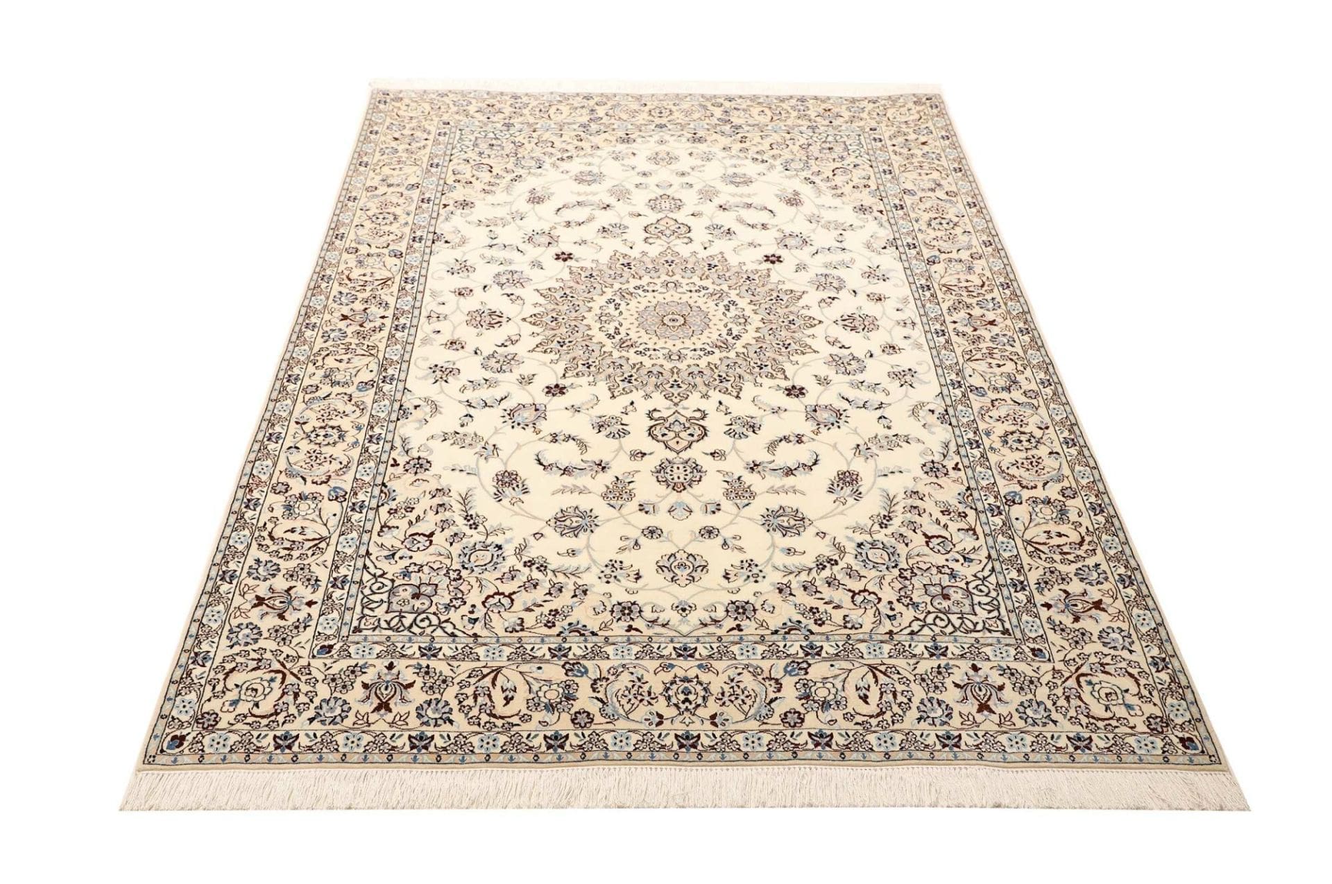 Nain Perserteppich 144 × 214 cm aus Wolle, handgeknüpft