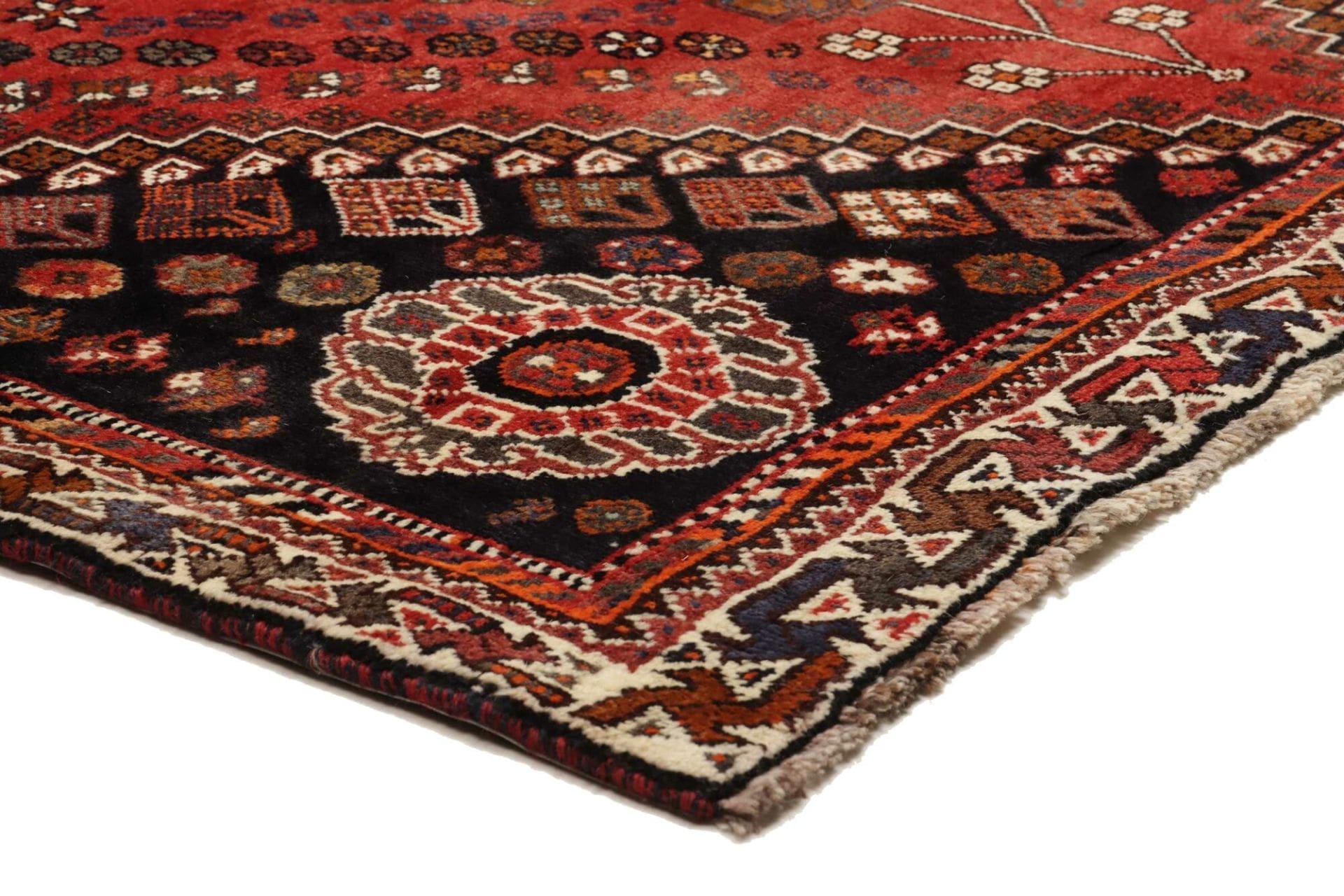 Shiraz Perserteppich 175 × 267 cm aus Wolle, handgeknüpft