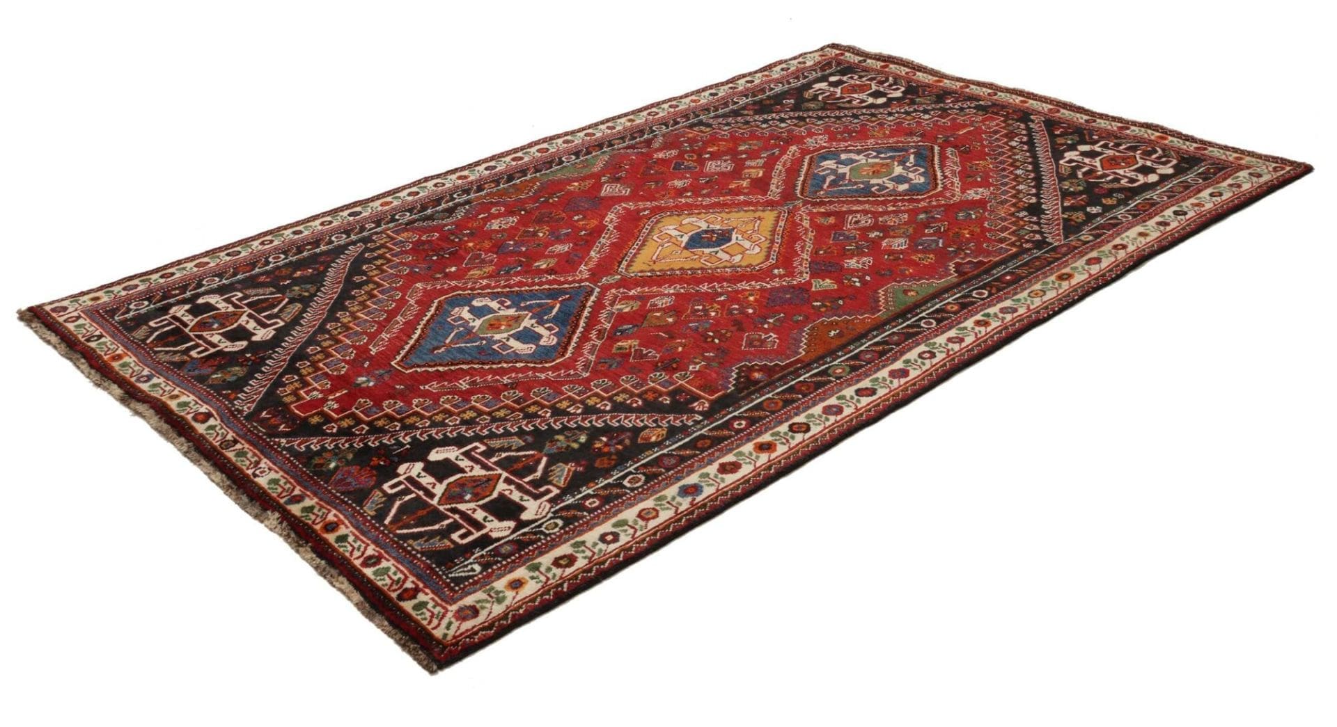 Qashqai Perserteppich aus Iran, 165 × 218 cm