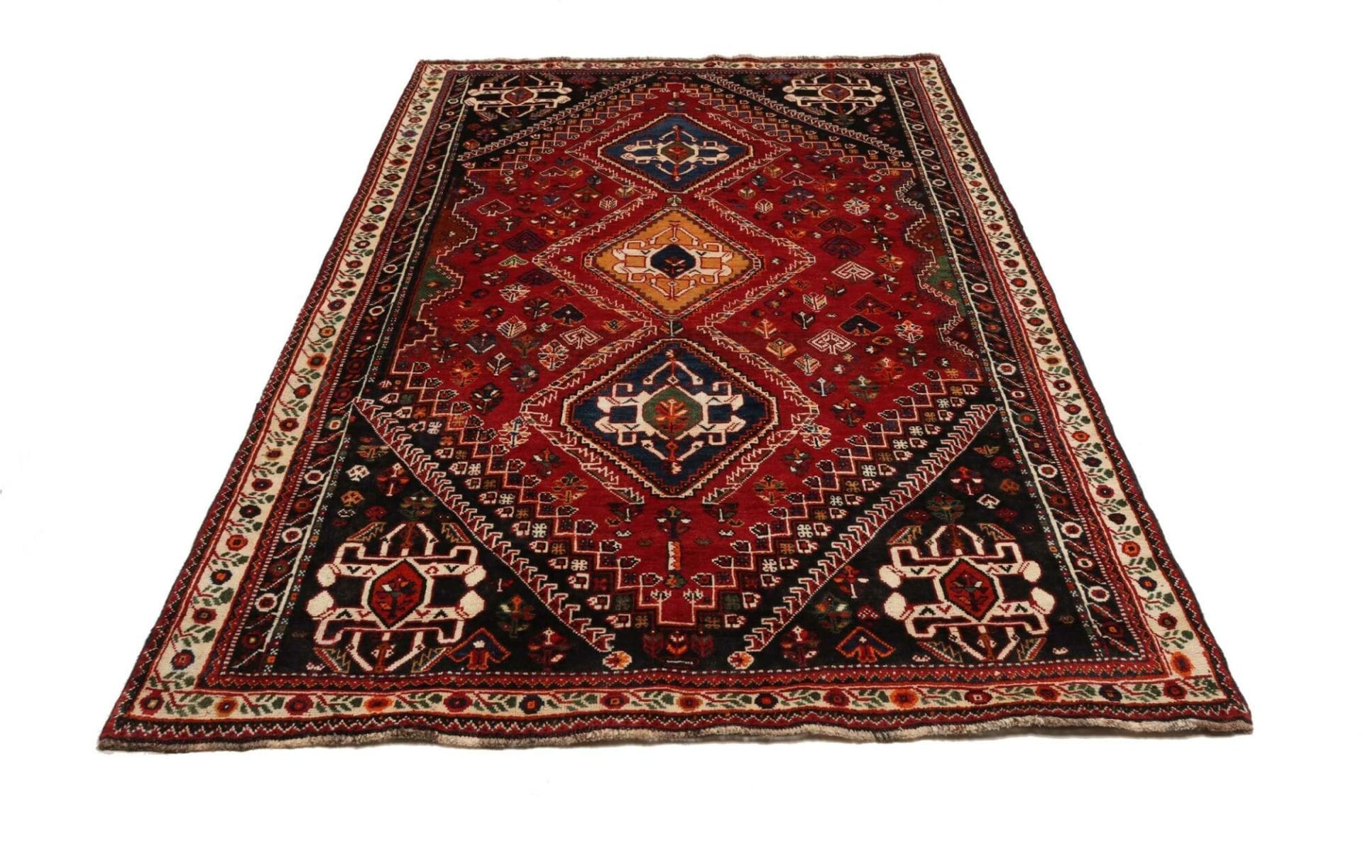 Qashqai Perserteppich aus Iran, 165 × 218 cm