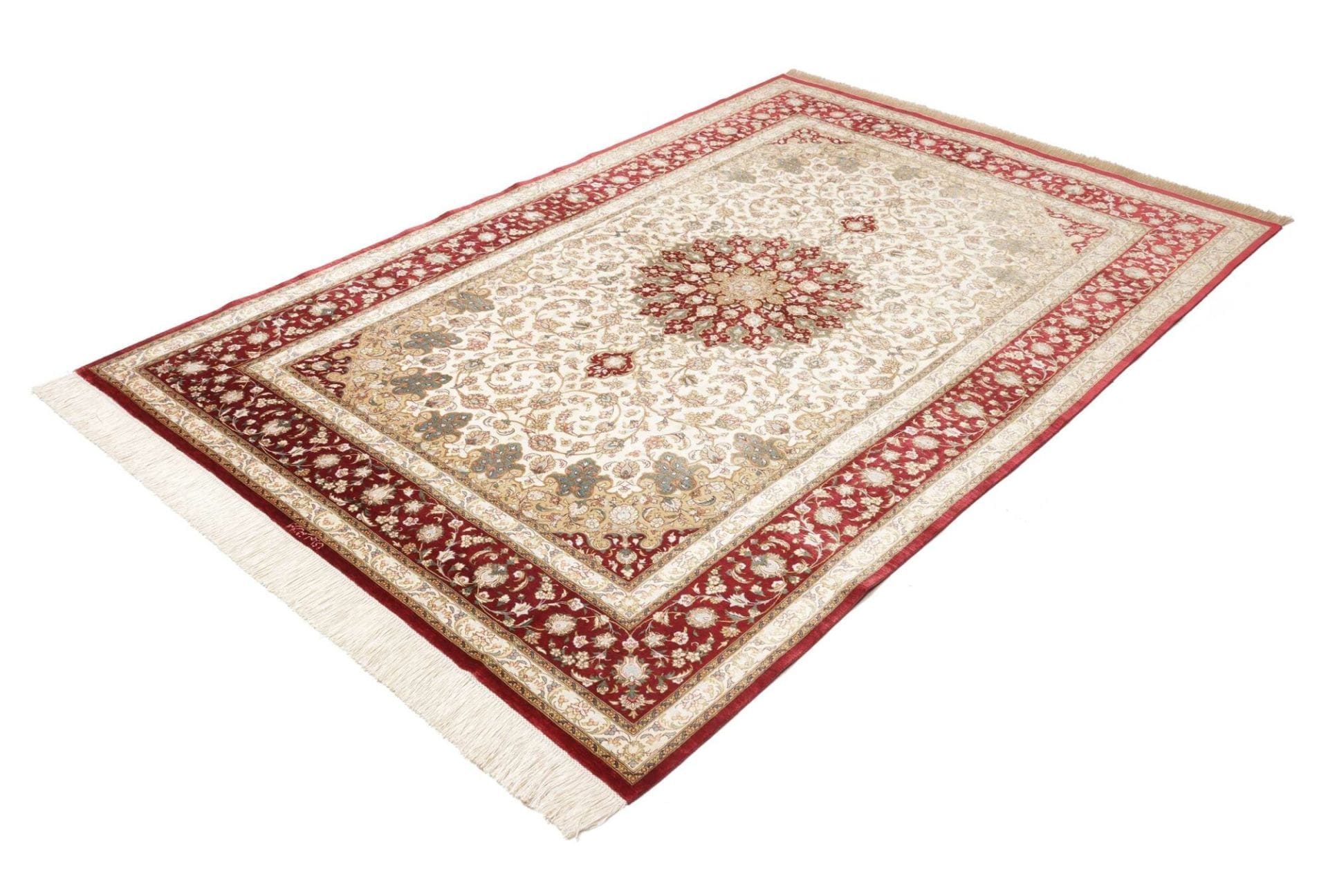 Ghom Perserteppich aus Iran, 157 × 233 cm