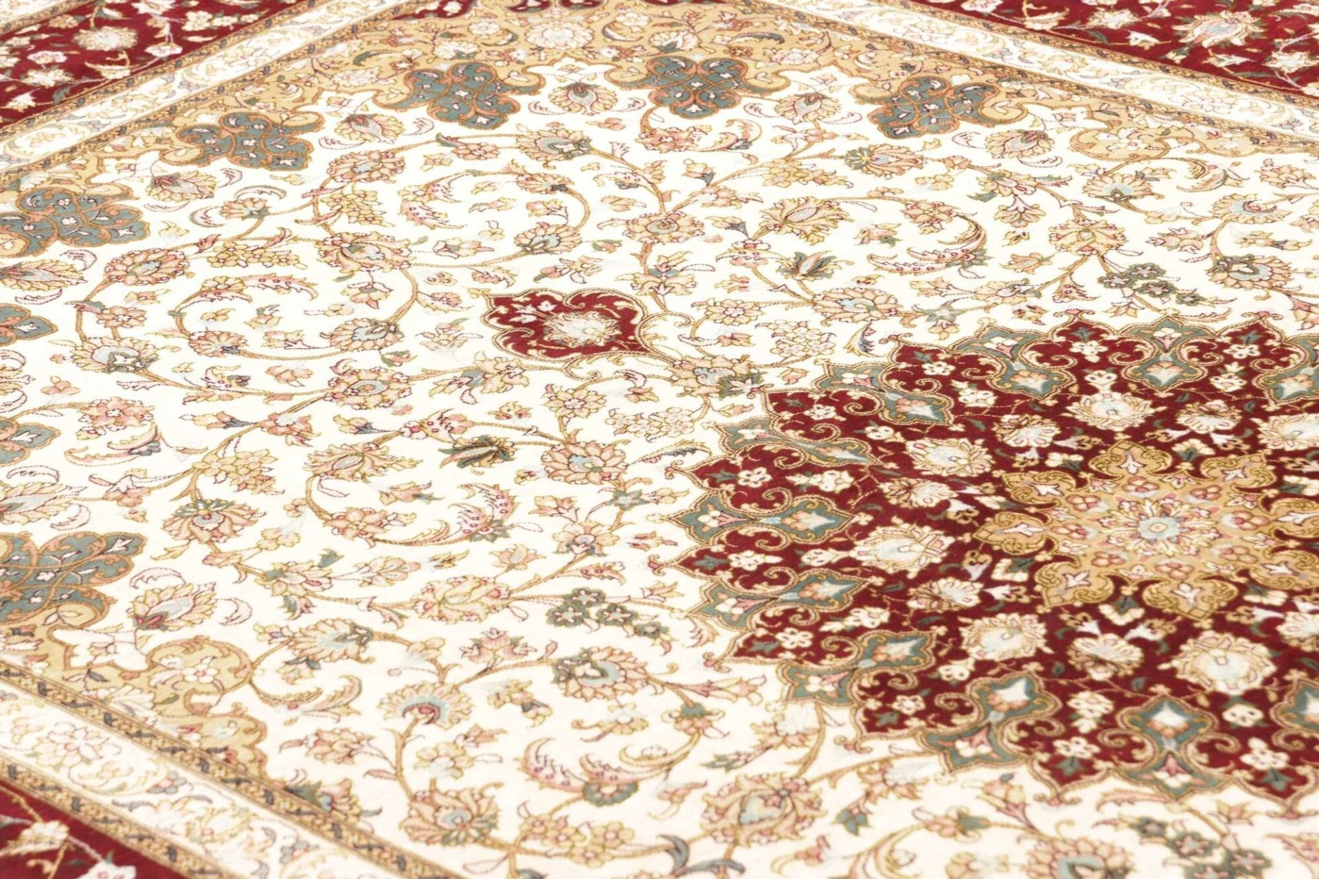 Ghom Perserteppich aus Iran, 157 × 233 cm
