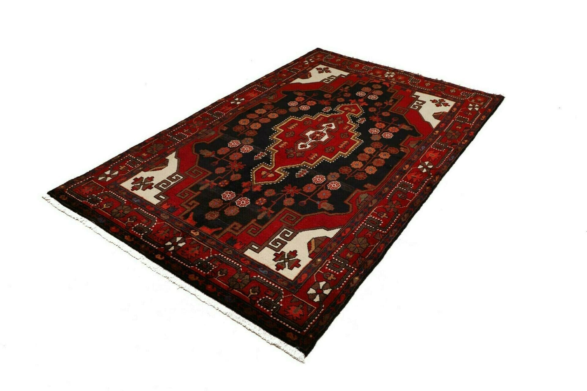 Handgeknüpfter Hamadan Perserteppich 144 × 224 cm