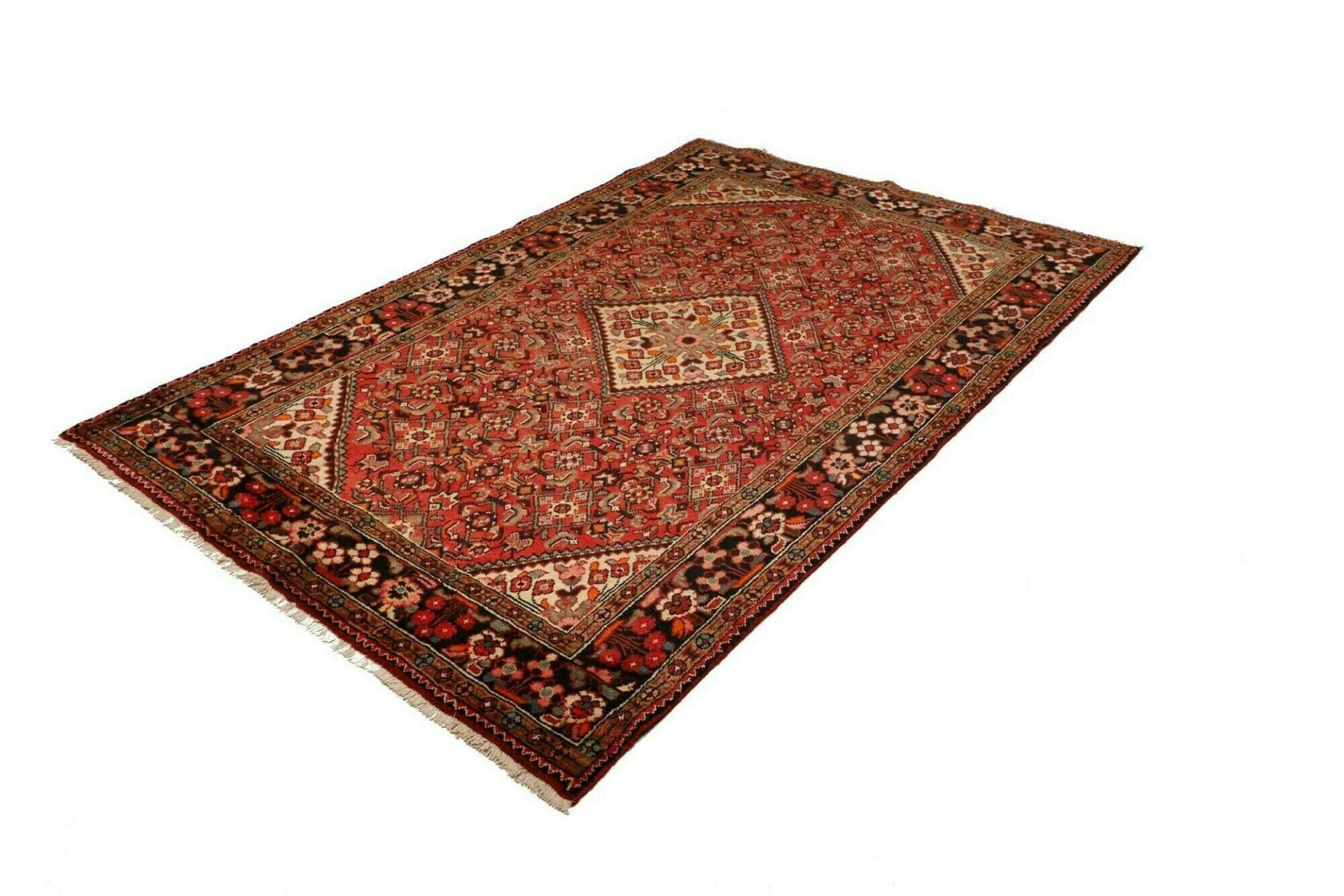 Handgeknüpfter Hamadan Herati Perserteppich, 153 × 228 cm, Wolle
