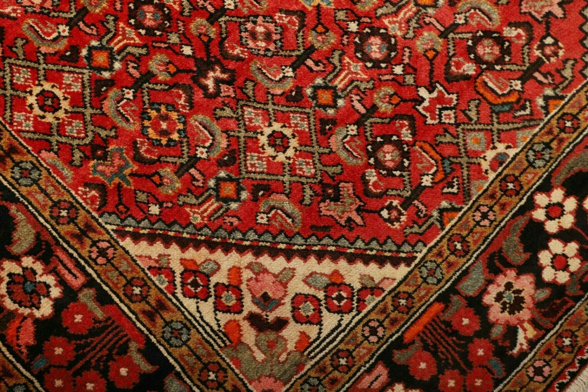 Handgeknüpfter Hamadan Herati Perserteppich, 153 × 228 cm, Wolle