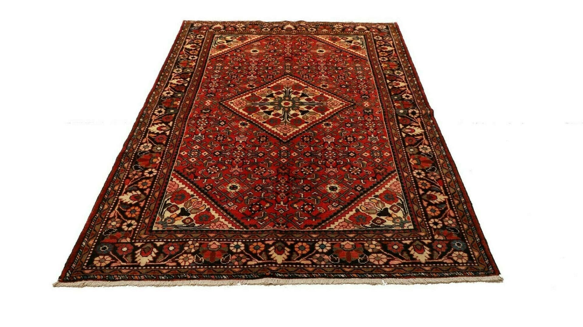 Hamadan Perserteppich aus Iran, 158 × 222 cm