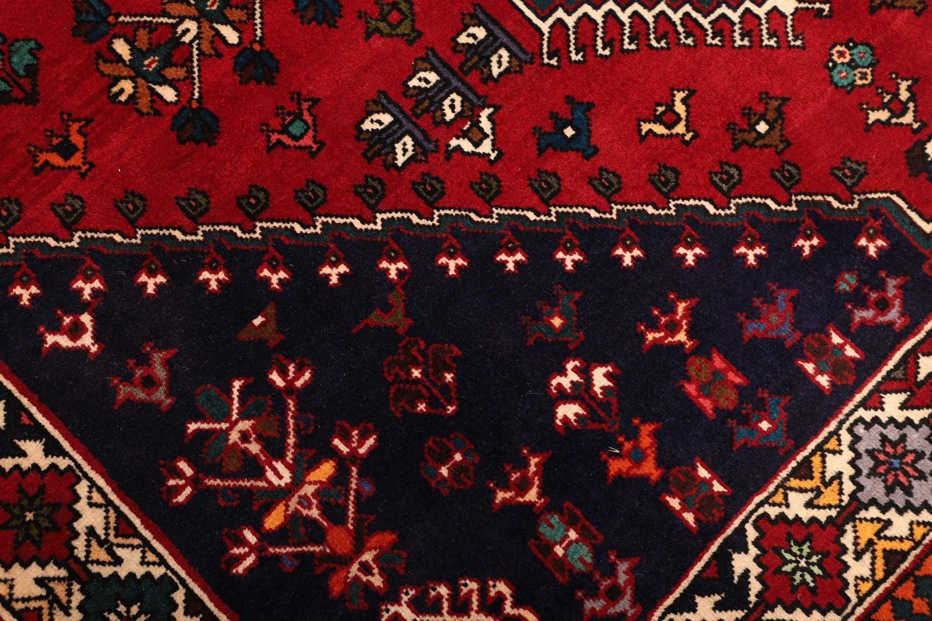 Handgeknüpfter Shiraz Perserteppich, 161 × 237 cm, Wolle