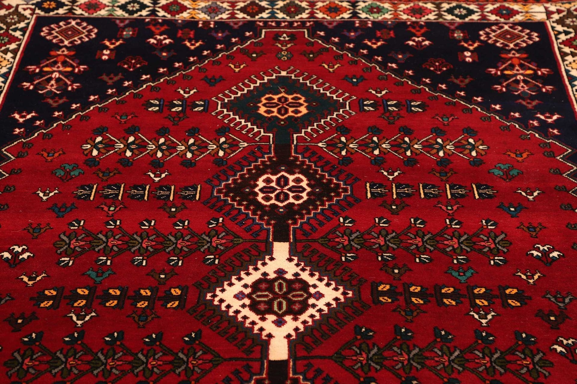 Handgeknüpfter Shiraz Perserteppich, 161 × 237 cm, Wolle