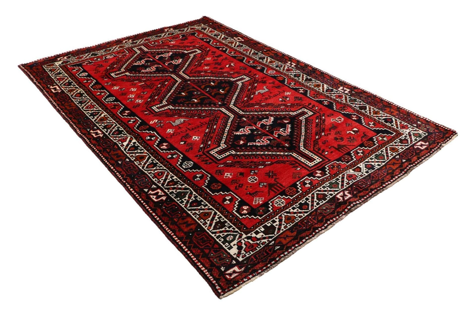 Shiraz Perserteppich aus Iran, 174 × 251 cm