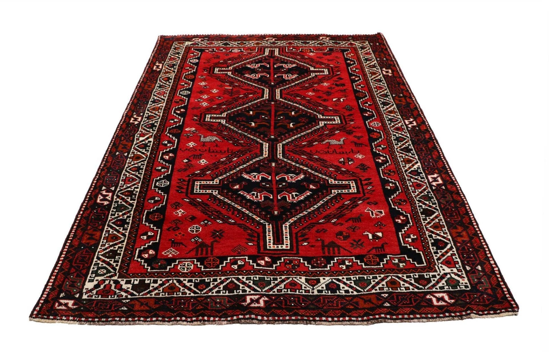 Shiraz Perserteppich aus Iran, 174 × 251 cm