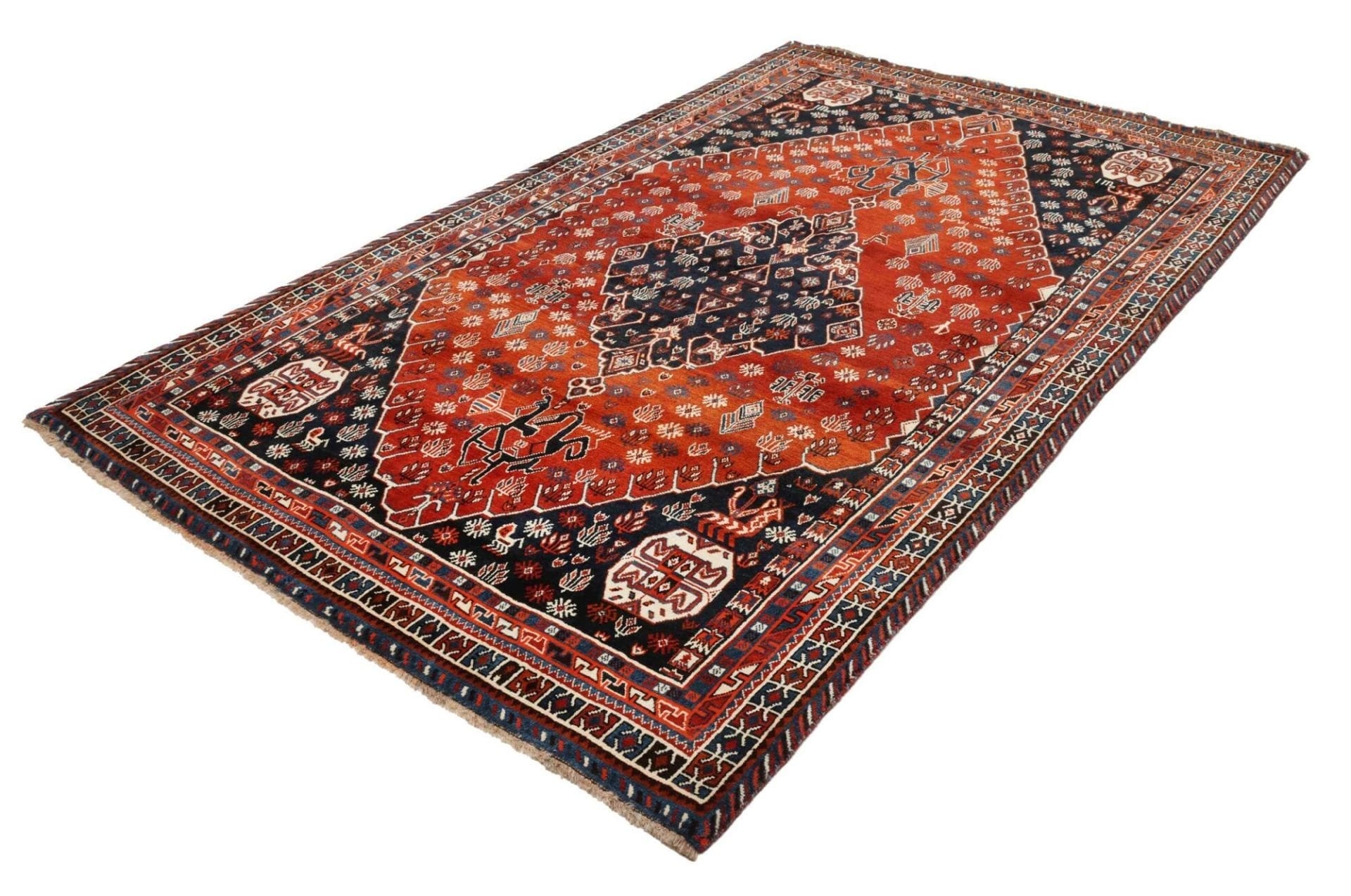 Handgeknüpfter Shiraz Perserteppich 173 × 272 cm