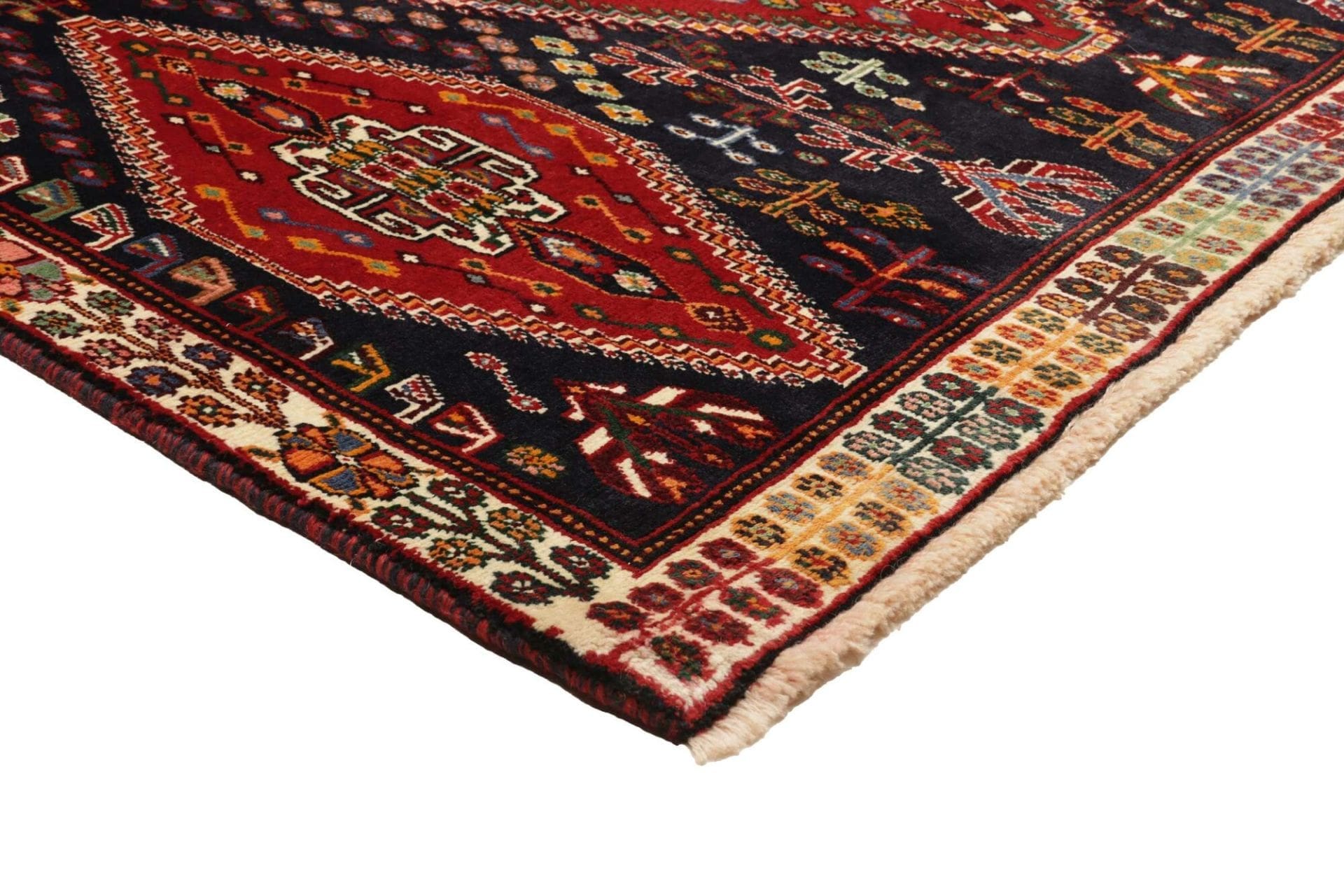 Handgeknüpfter Qashqai Perserteppich, 166 × 260 cm, Wolle