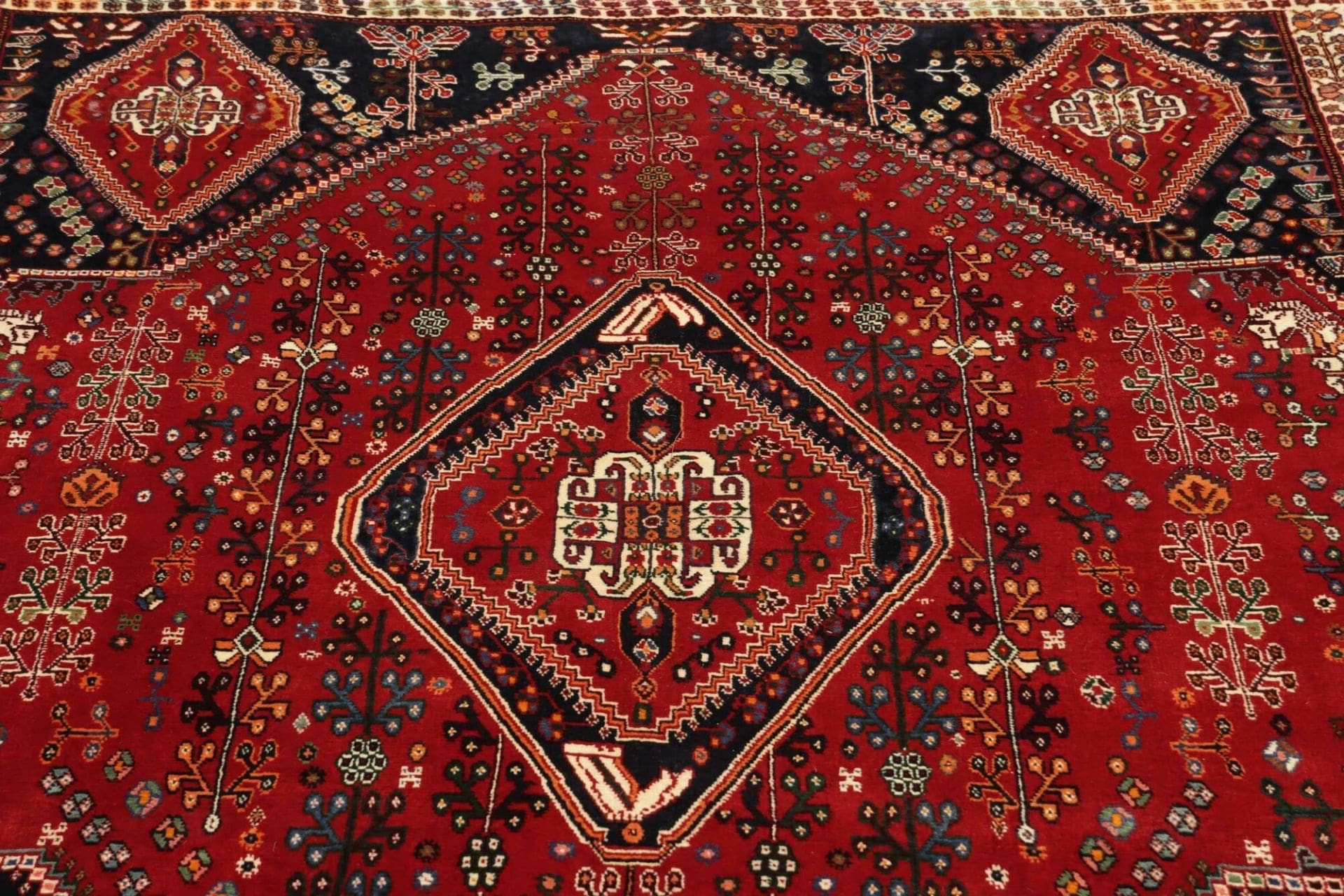 Handgeknüpfter Qashqai Perserteppich, 166 × 260 cm, Wolle