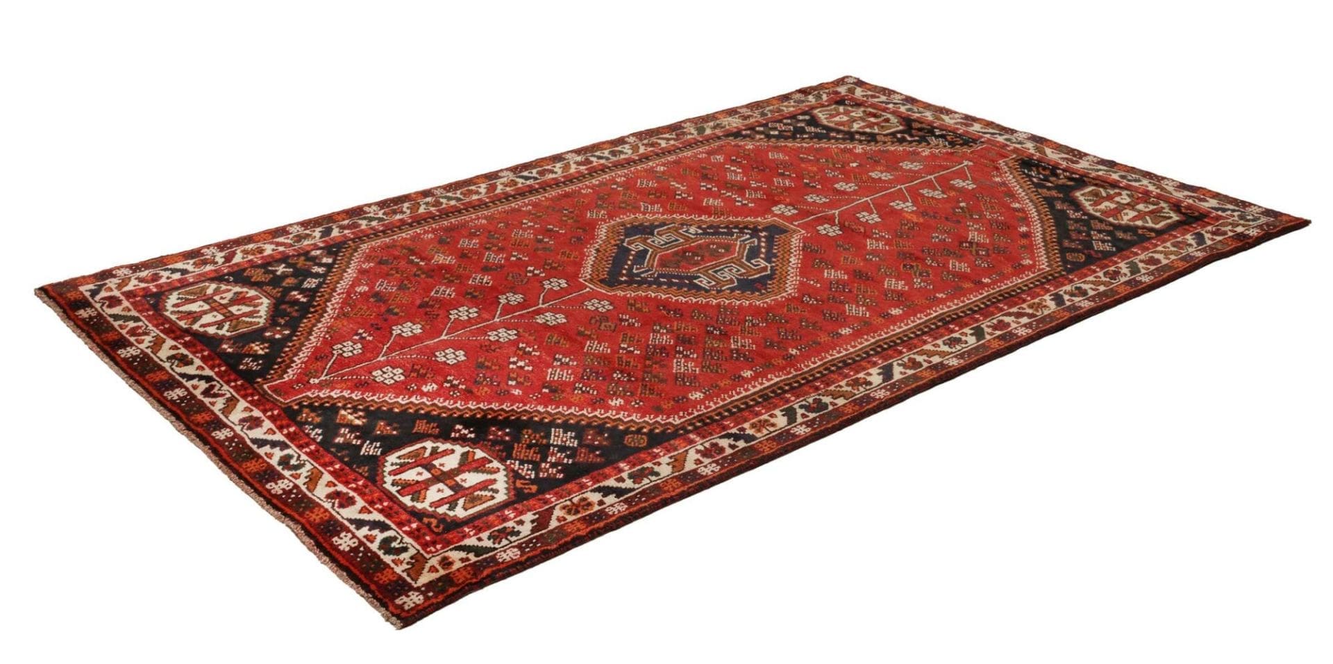 Shiraz Perserteppich aus Iran, 155 × 245 cm