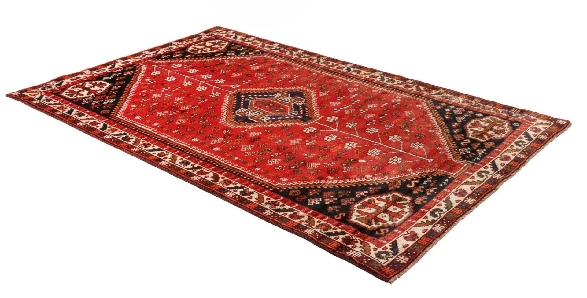 Shiraz Perserteppich aus Iran, 155 × 245 cm