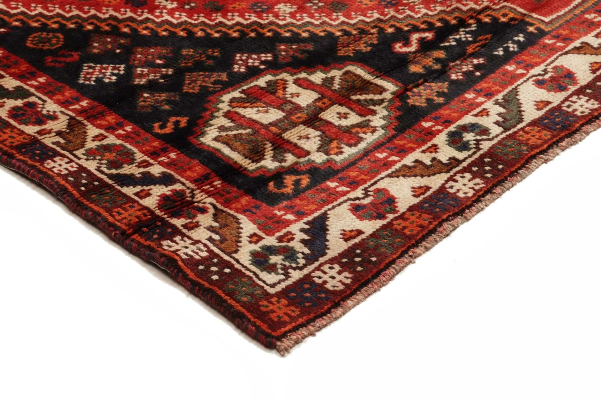 Shiraz Perserteppich aus Iran, 155 × 245 cm