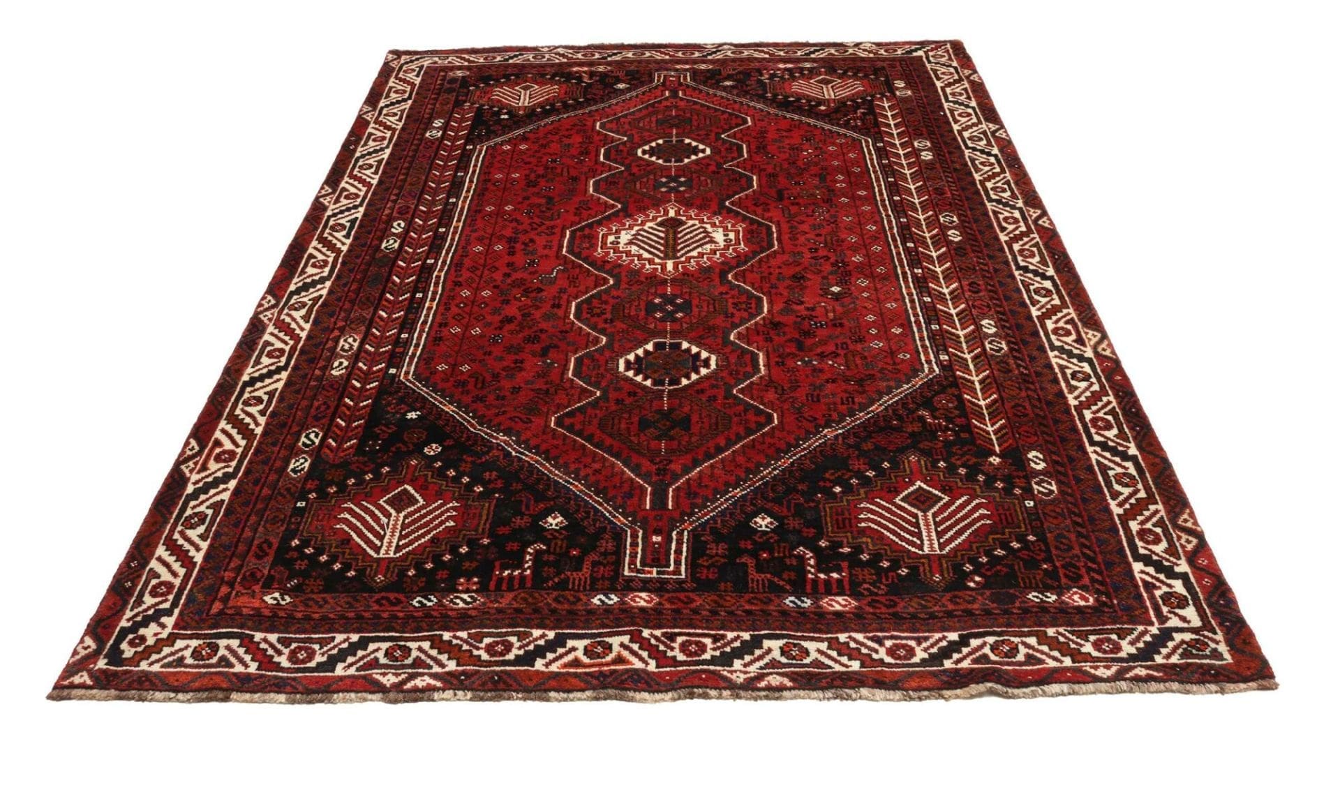 Shiraz Perserteppich aus Iran, 172 × 262 cm
