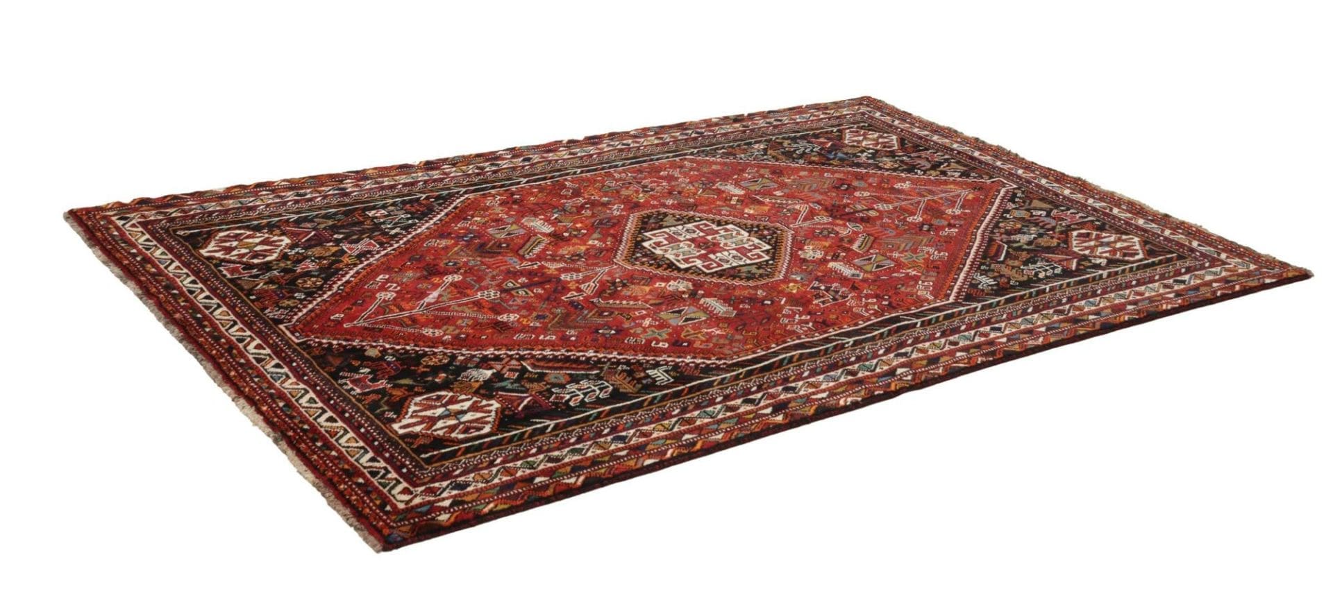 Shiraz Perserteppich 177 × 274 cm aus Wolle, handgeknüpft