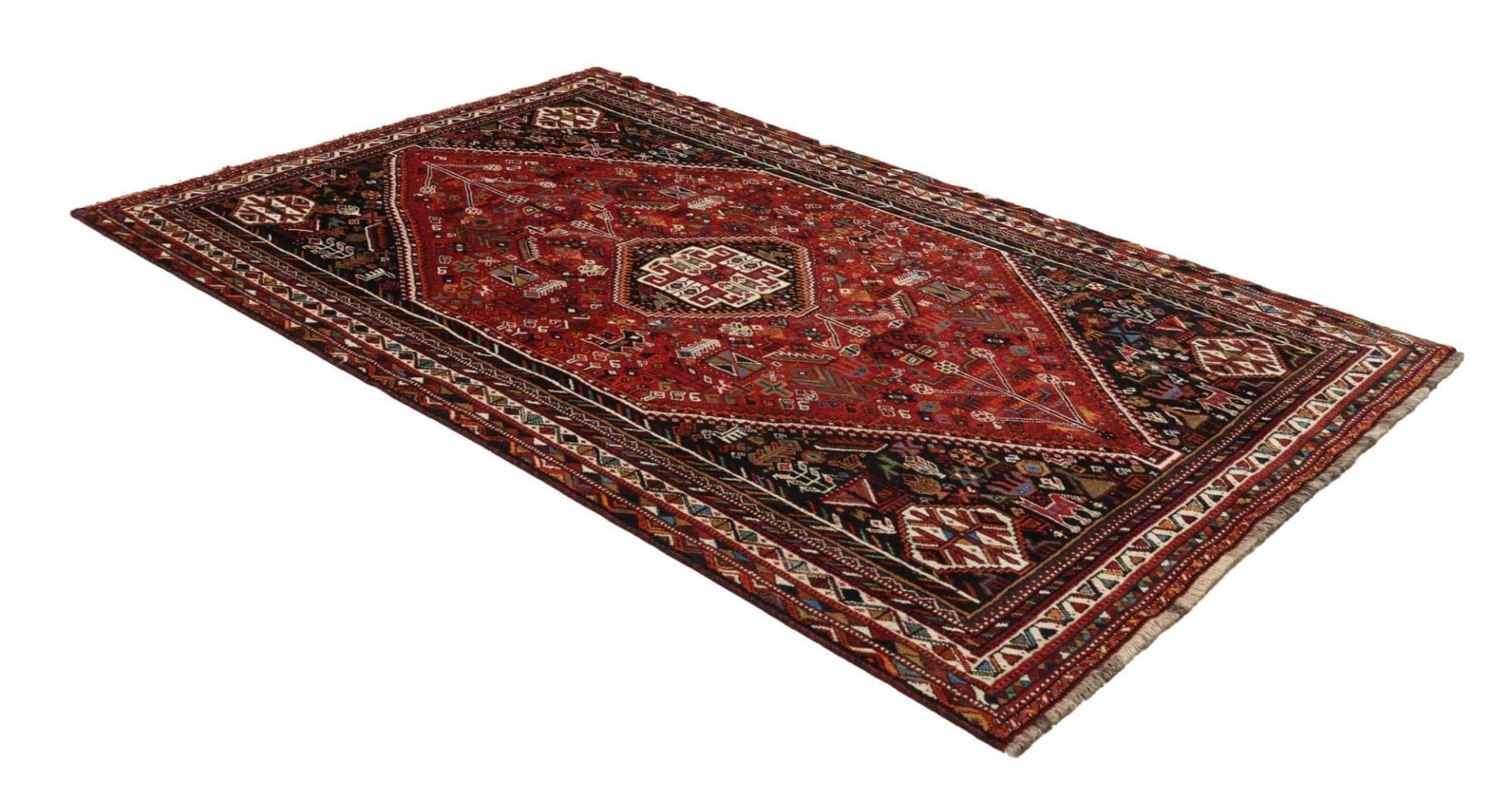 Shiraz Perserteppich 177 × 274 cm aus Wolle, handgeknüpft