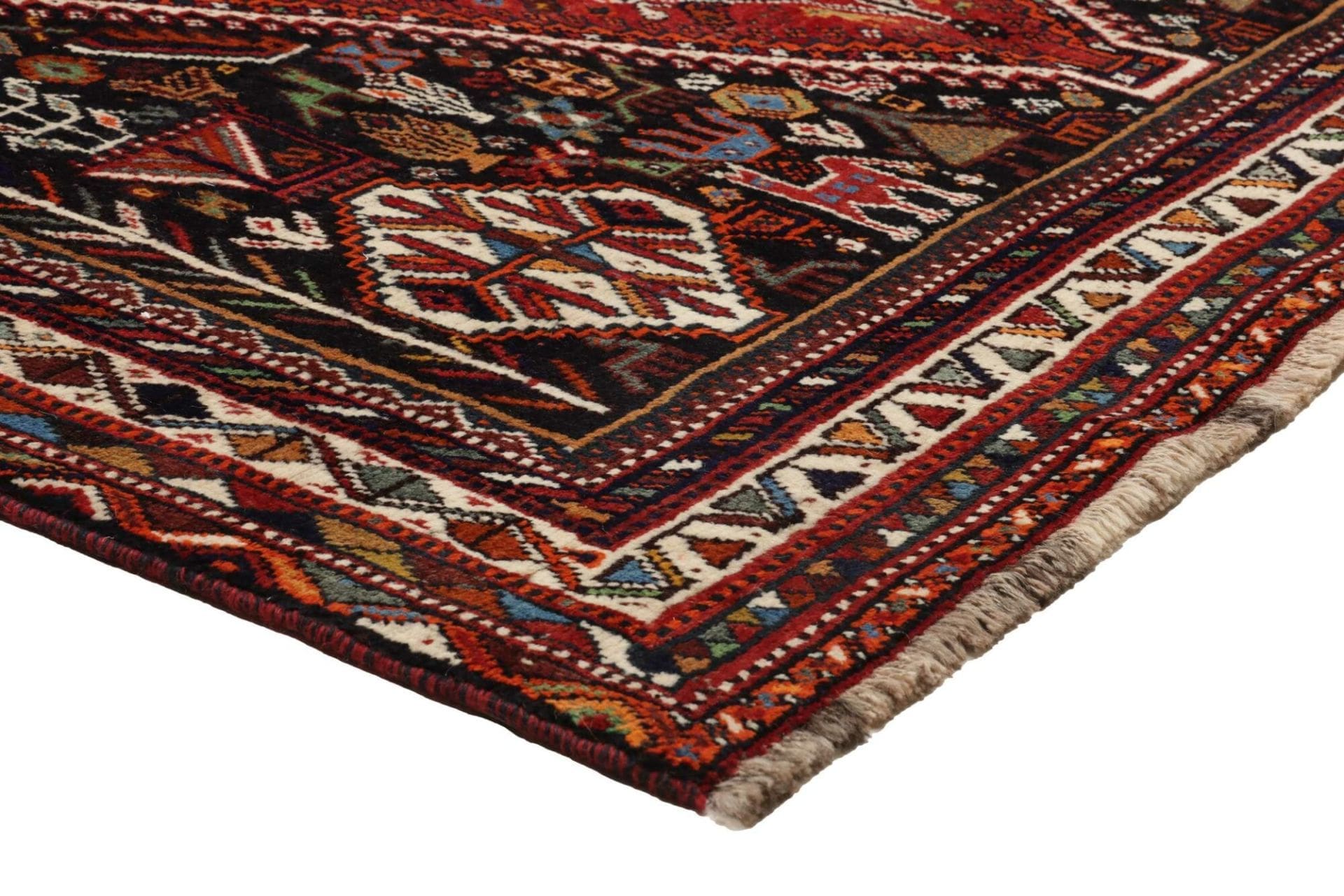 Shiraz Perserteppich 177 × 274 cm aus Wolle, handgeknüpft