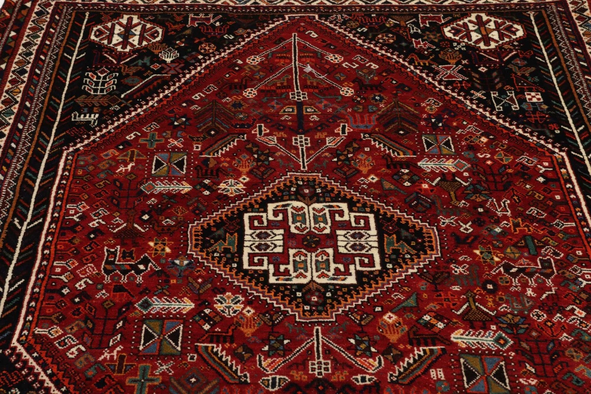 Shiraz Perserteppich 177 × 274 cm aus Wolle, handgeknüpft