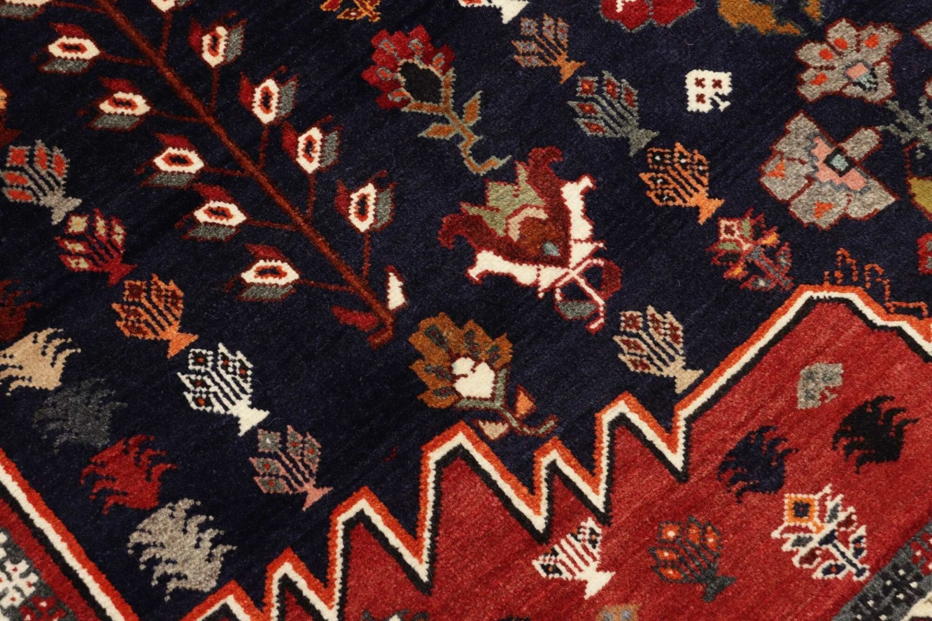 Handgeknüpfter Qashqai Perserteppich, 170 × 252 cm, Wolle