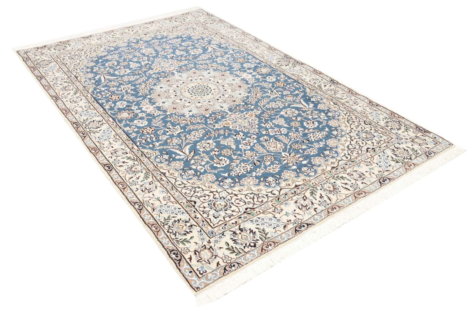 Handgeknüpfter Nain Perserteppich, 161 × 255 cm, Wolle