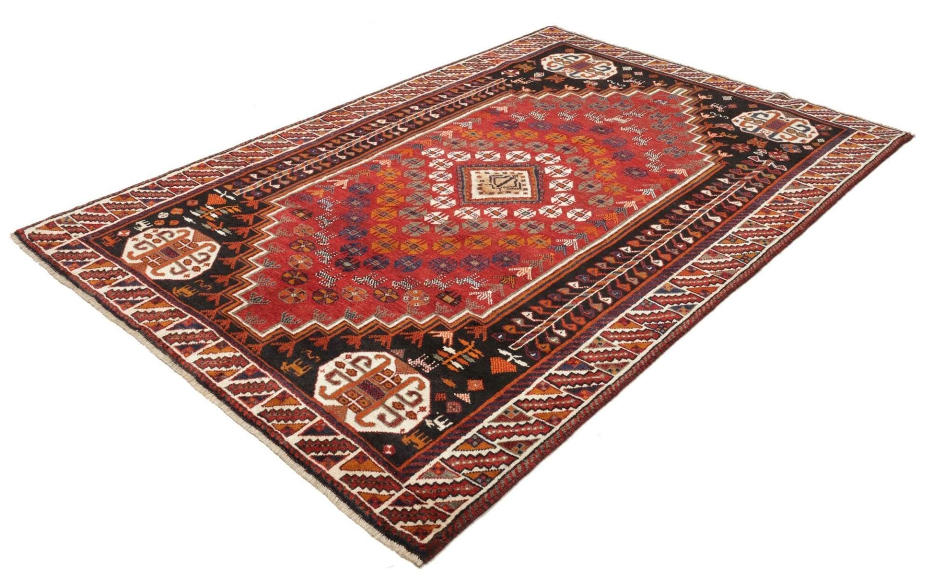 Shiraz Perserteppich 173 × 255 cm aus Wolle, handgeknüpft