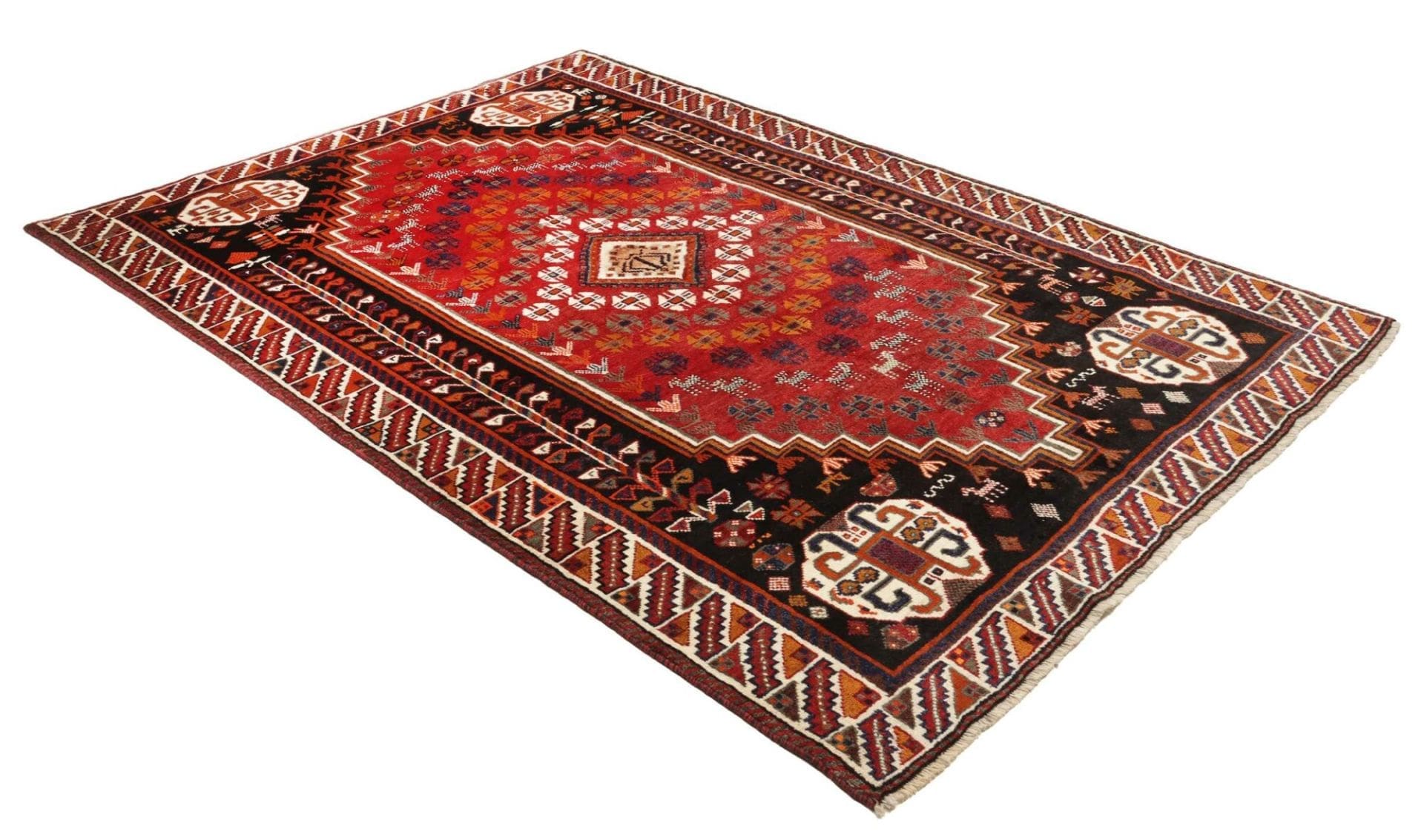 Shiraz Perserteppich 173 × 255 cm aus Wolle, handgeknüpft