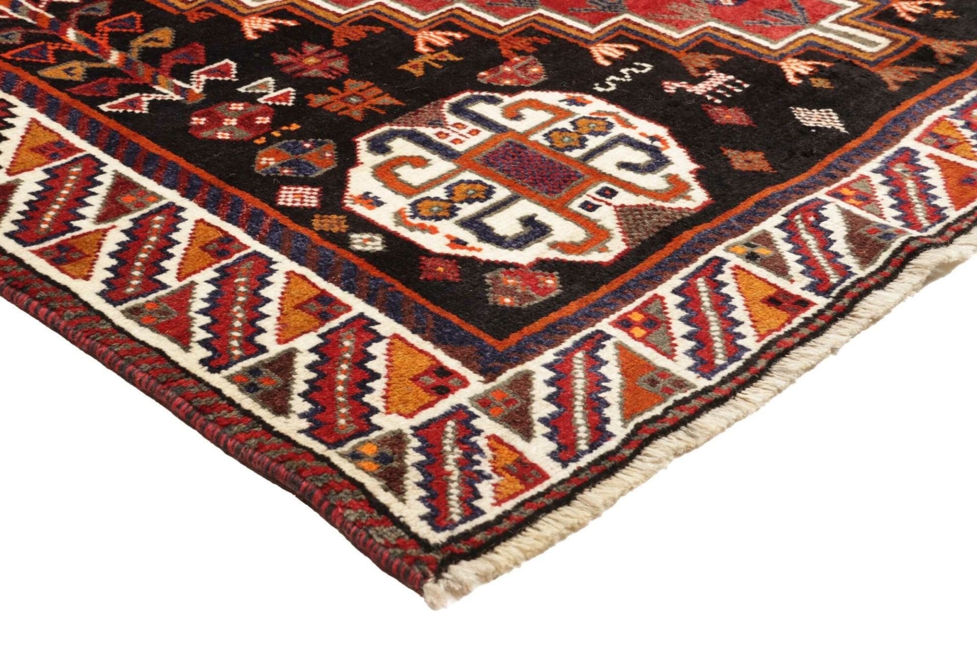 Shiraz Perserteppich 173 × 255 cm aus Wolle, handgeknüpft