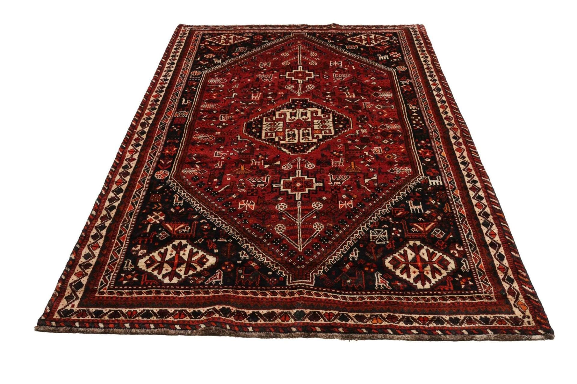 Shiraz Perserteppich aus Iran, 171 × 260 cm