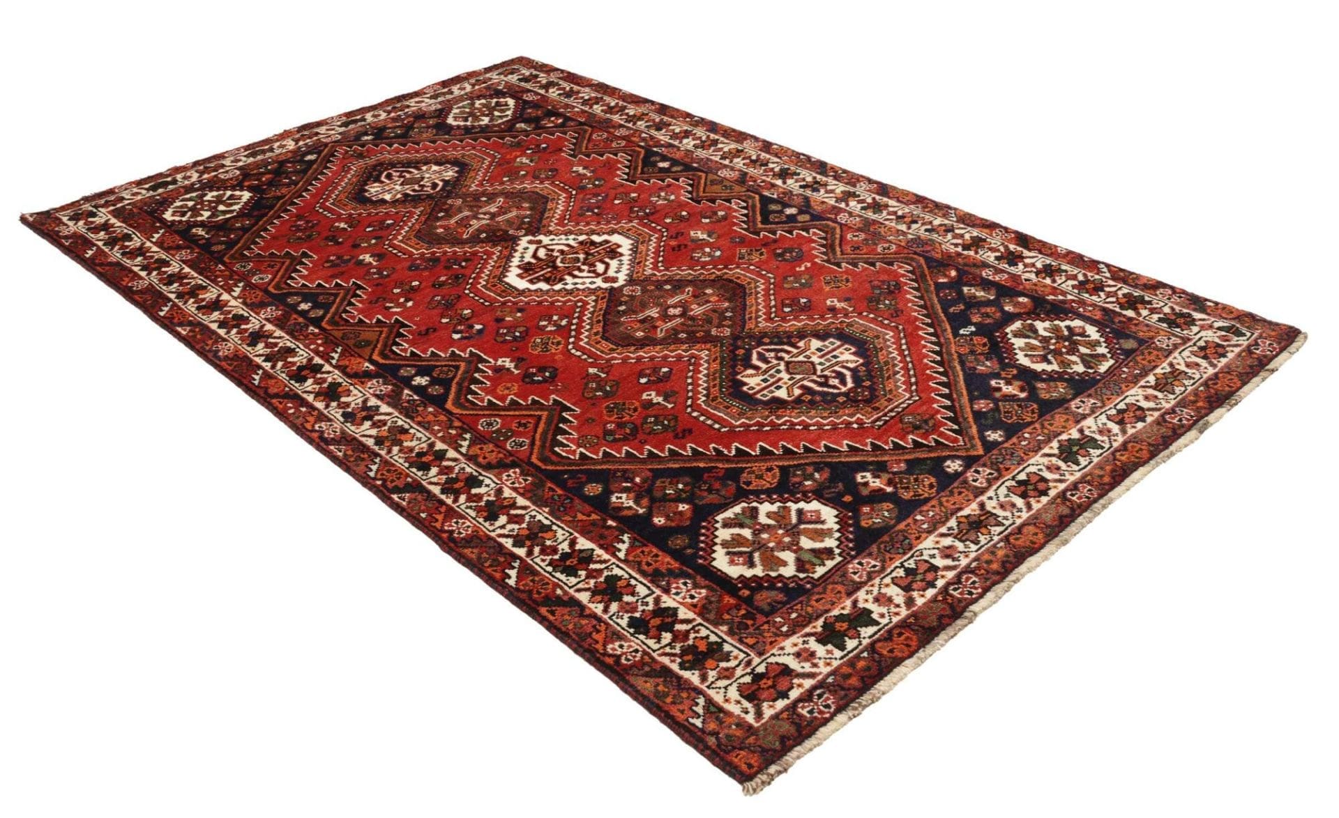 Shiraz Perserteppich aus Iran, 163 × 258 cm