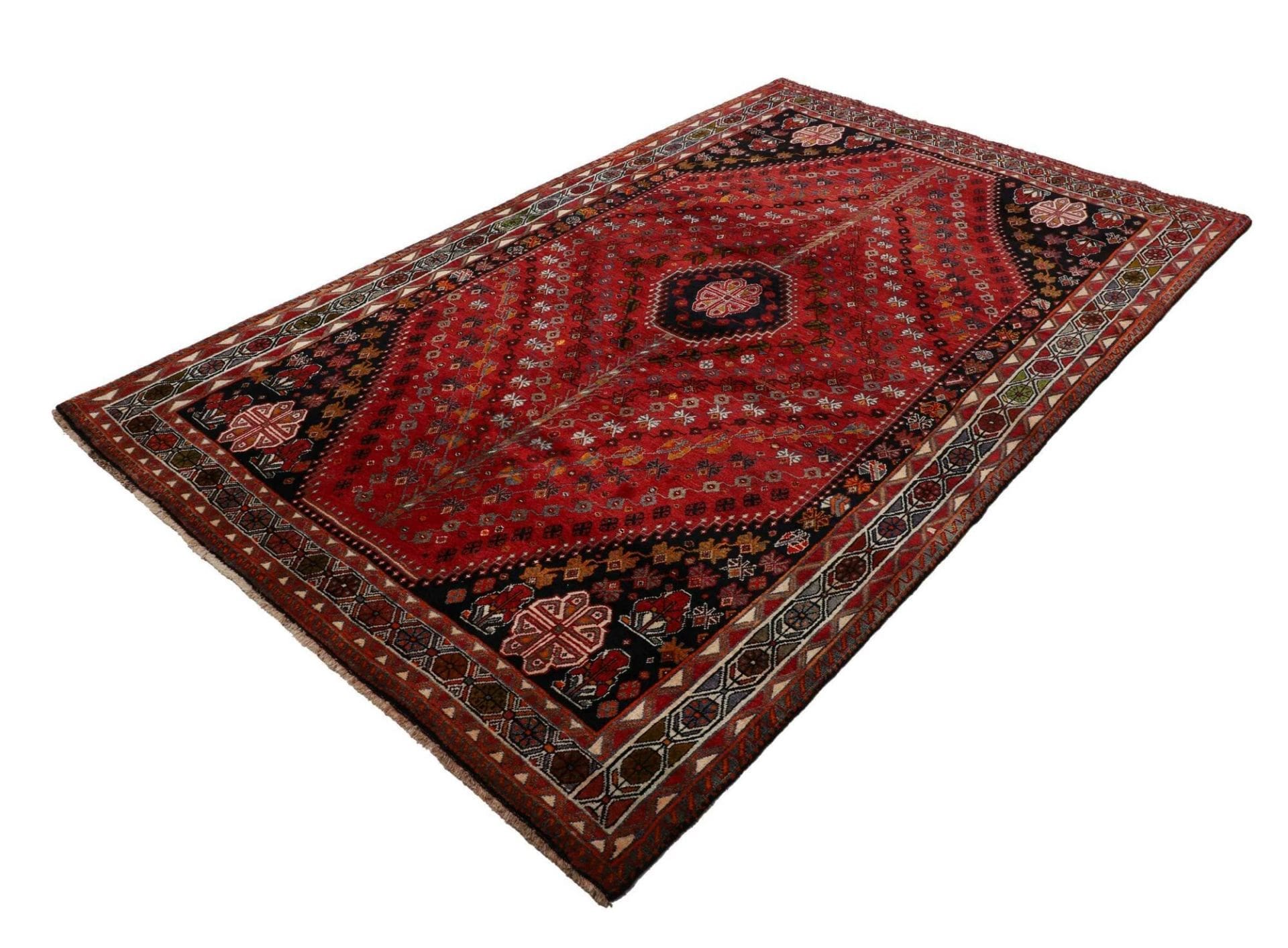 Shiraz Perserteppich aus Iran, 165 × 250 cm
