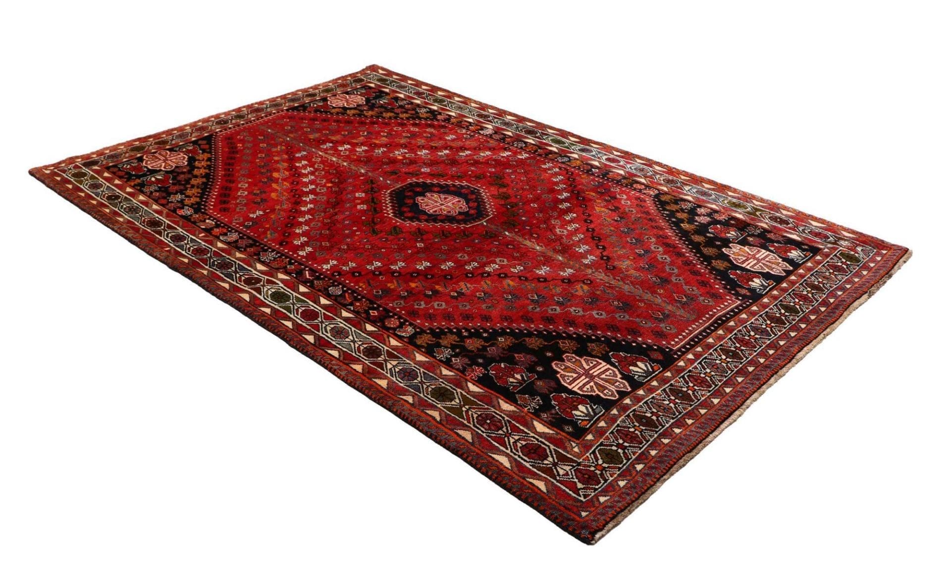 Shiraz Perserteppich aus Iran, 165 × 250 cm