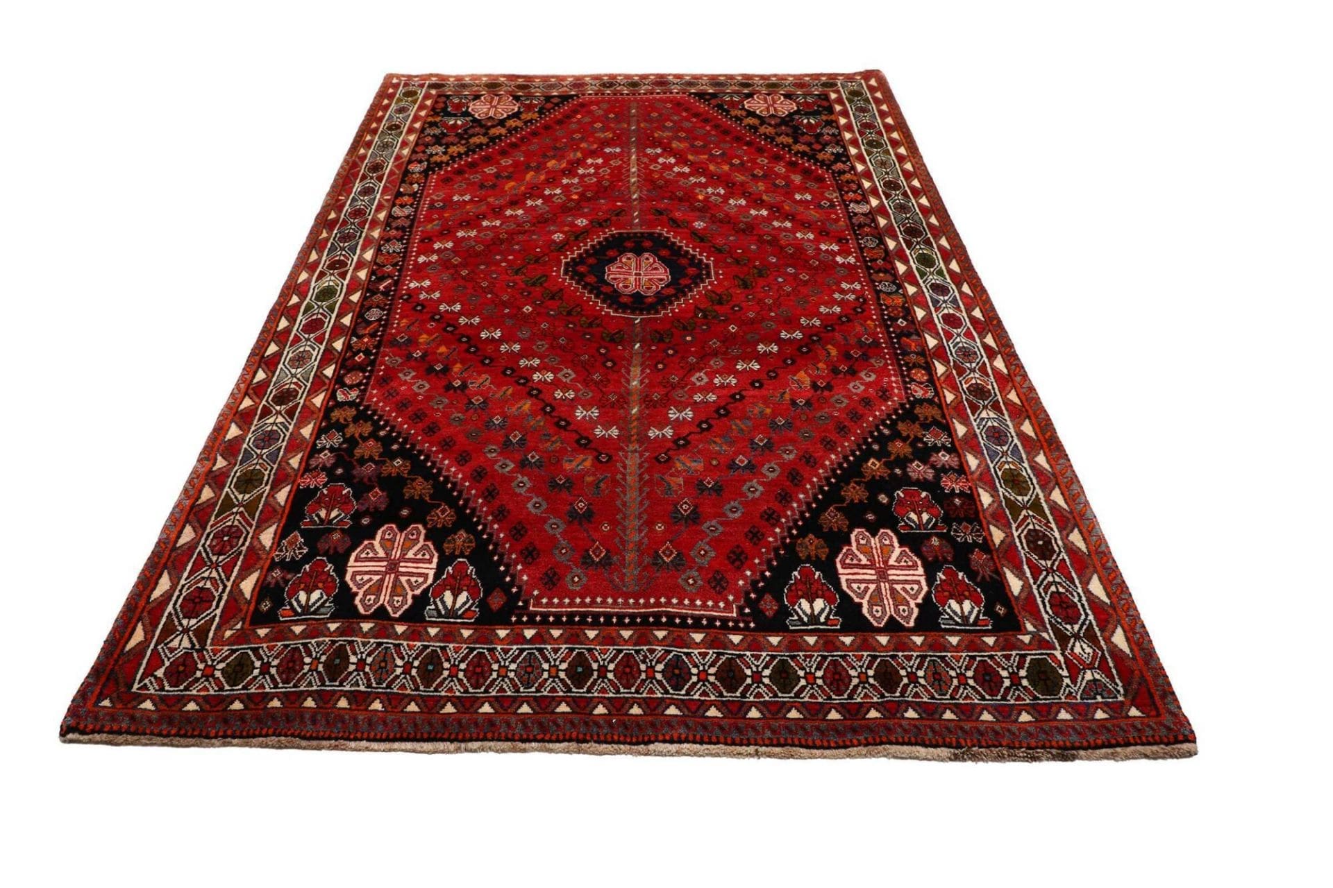 Shiraz Perserteppich aus Iran, 165 × 250 cm