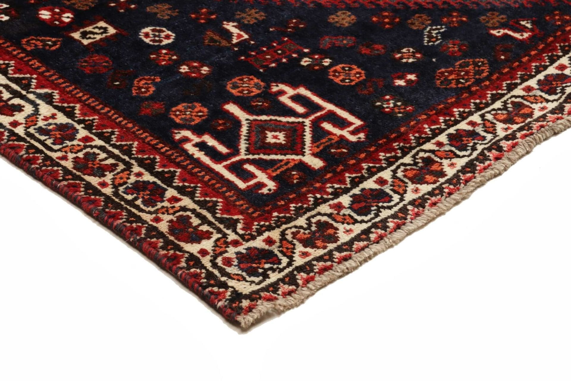 Handgeknüpfter Shiraz Perserteppich, 167 × 252 cm, Wolle