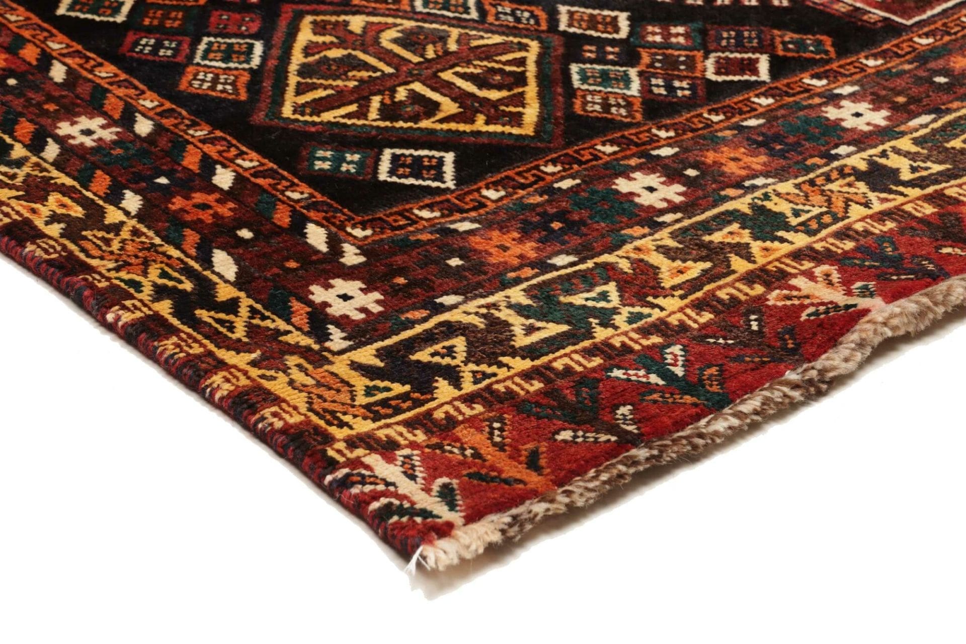 Handgeknüpfter Shiraz Perserteppich 168 × 245 cm