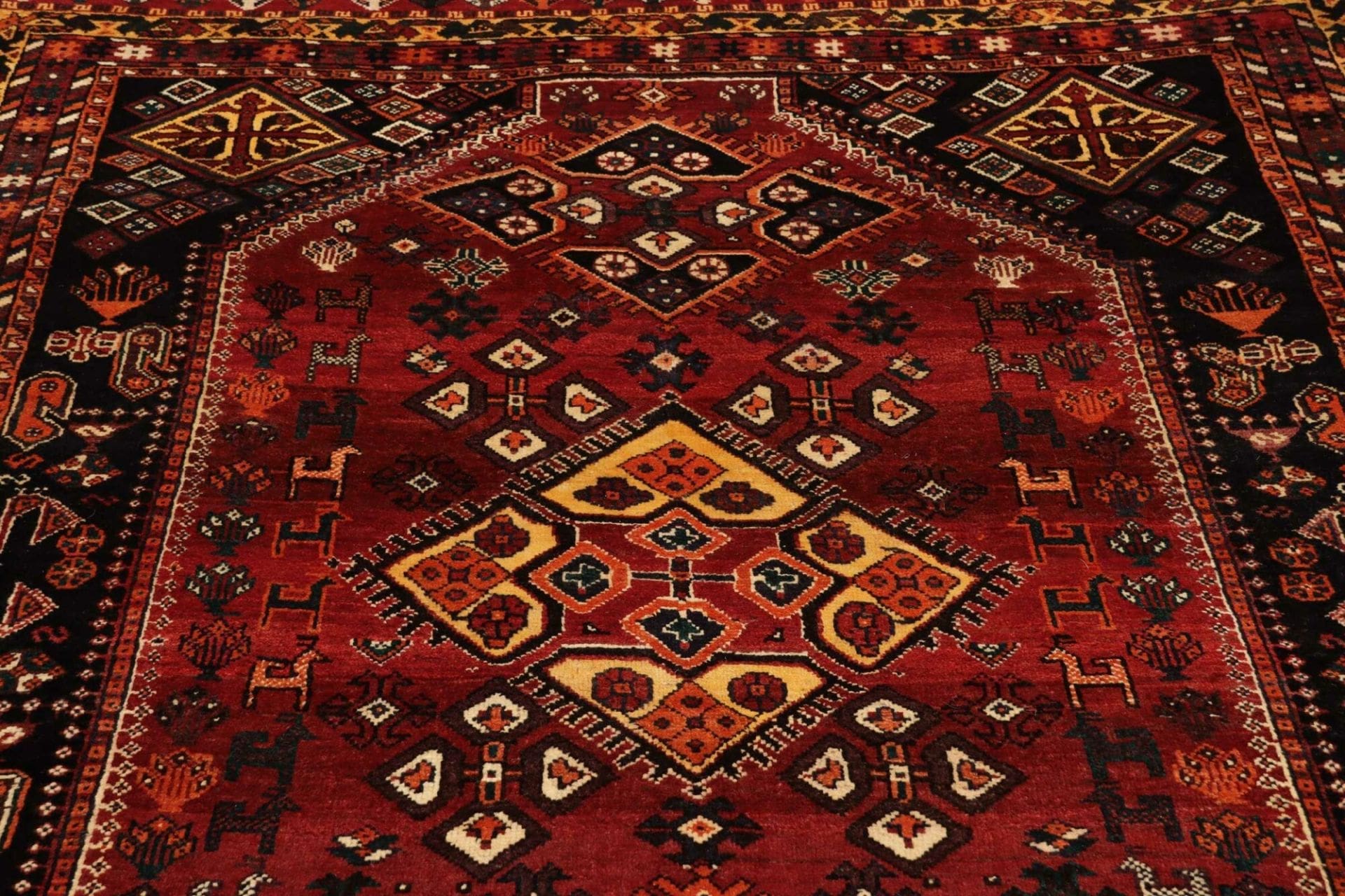 Handgeknüpfter Shiraz Perserteppich 168 × 245 cm