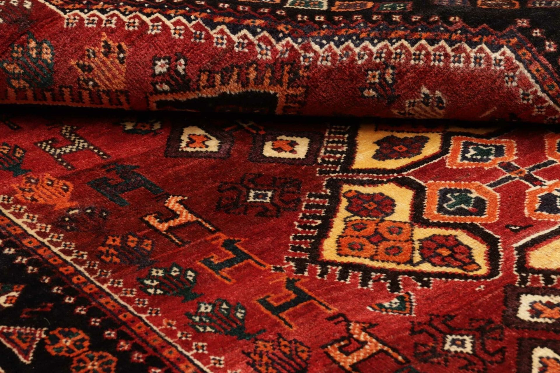 Handgeknüpfter Shiraz Perserteppich 168 × 245 cm