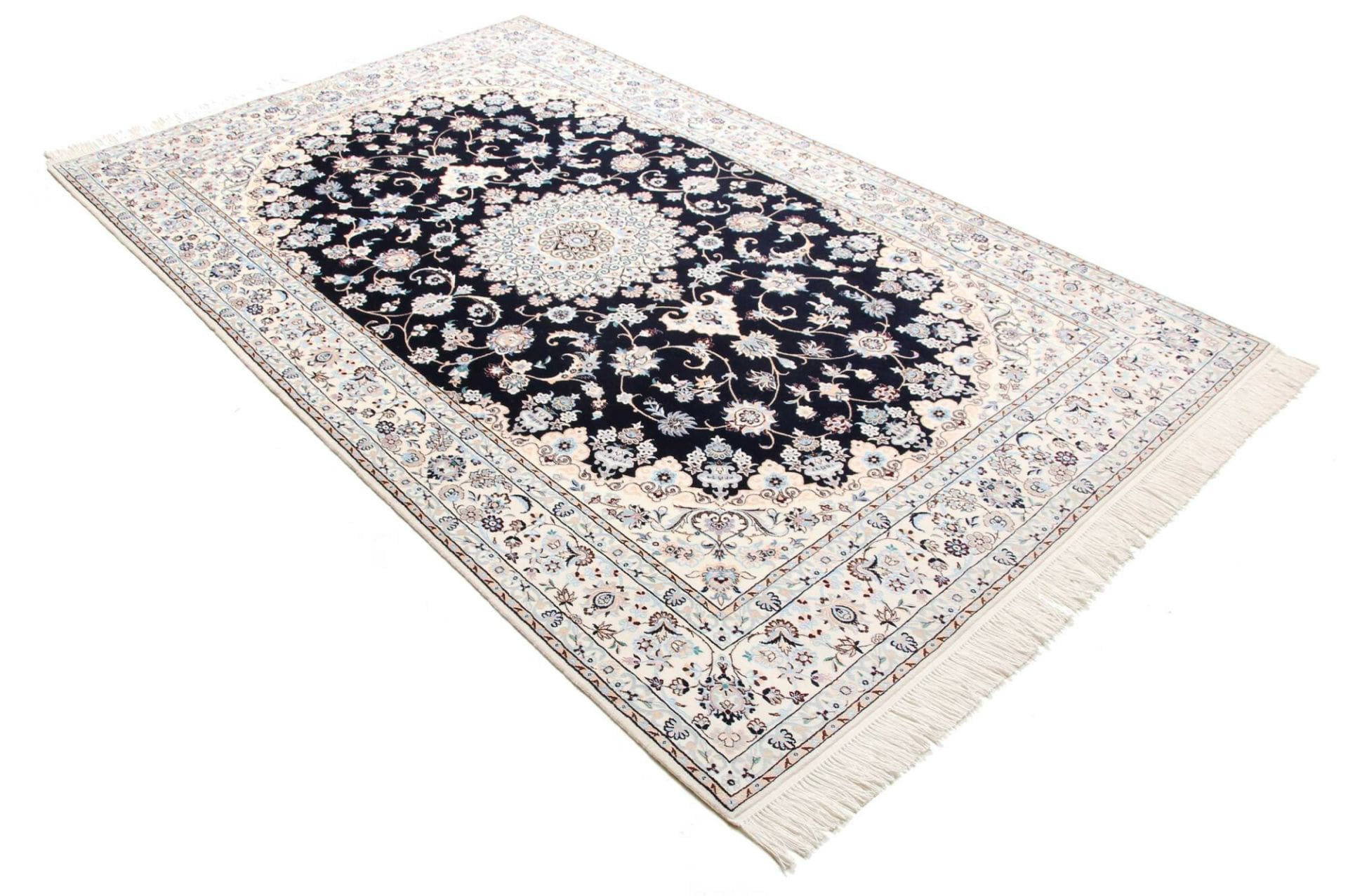 Handgeknüpfter Nain Perserteppich, 160 × 252 cm, Wolle