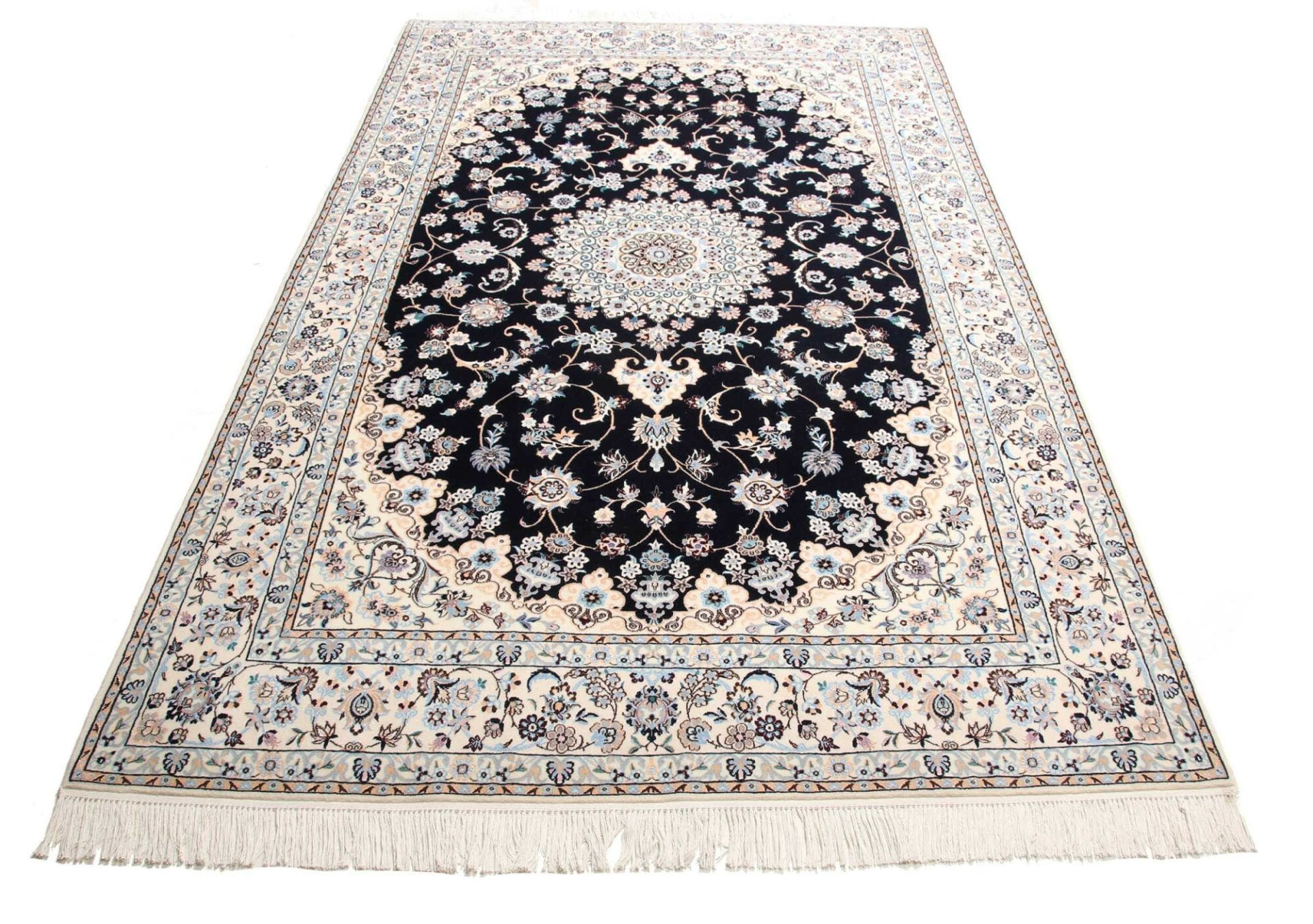Handgeknüpfter Nain Perserteppich, 160 × 252 cm, Wolle