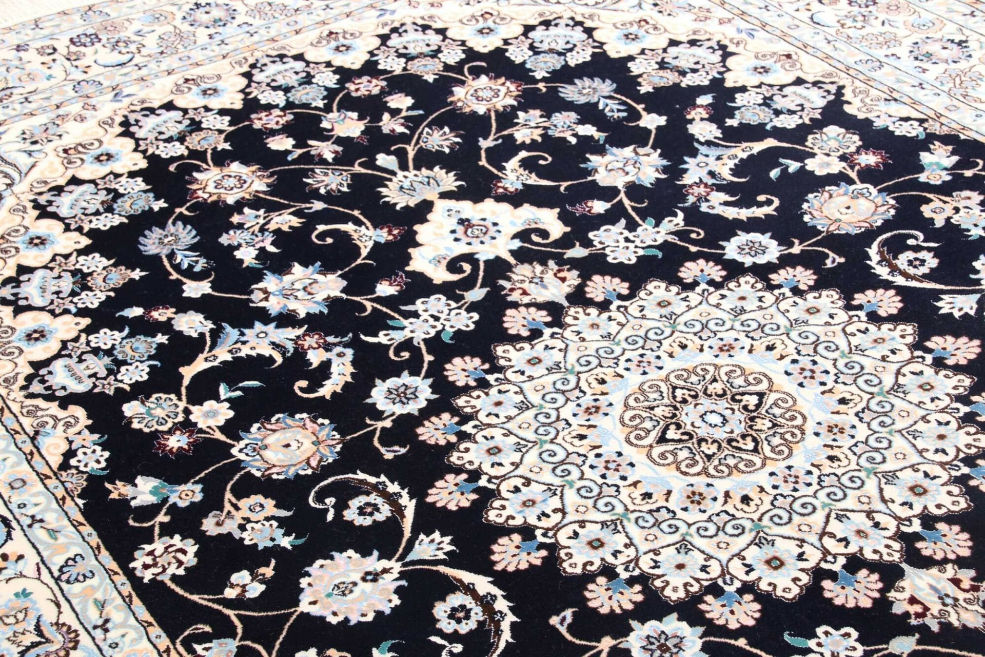 Handgeknüpfter Nain Perserteppich, 160 × 252 cm, Wolle