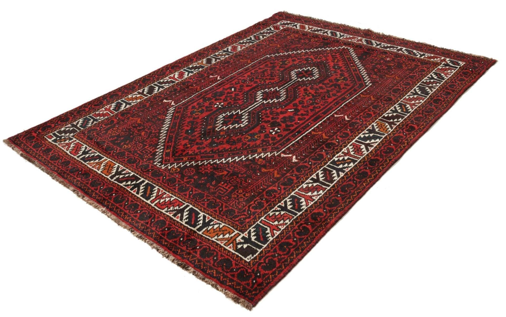 Handgeknüpfter Shiraz Perserteppich, 173 × 240 cm, Wolle