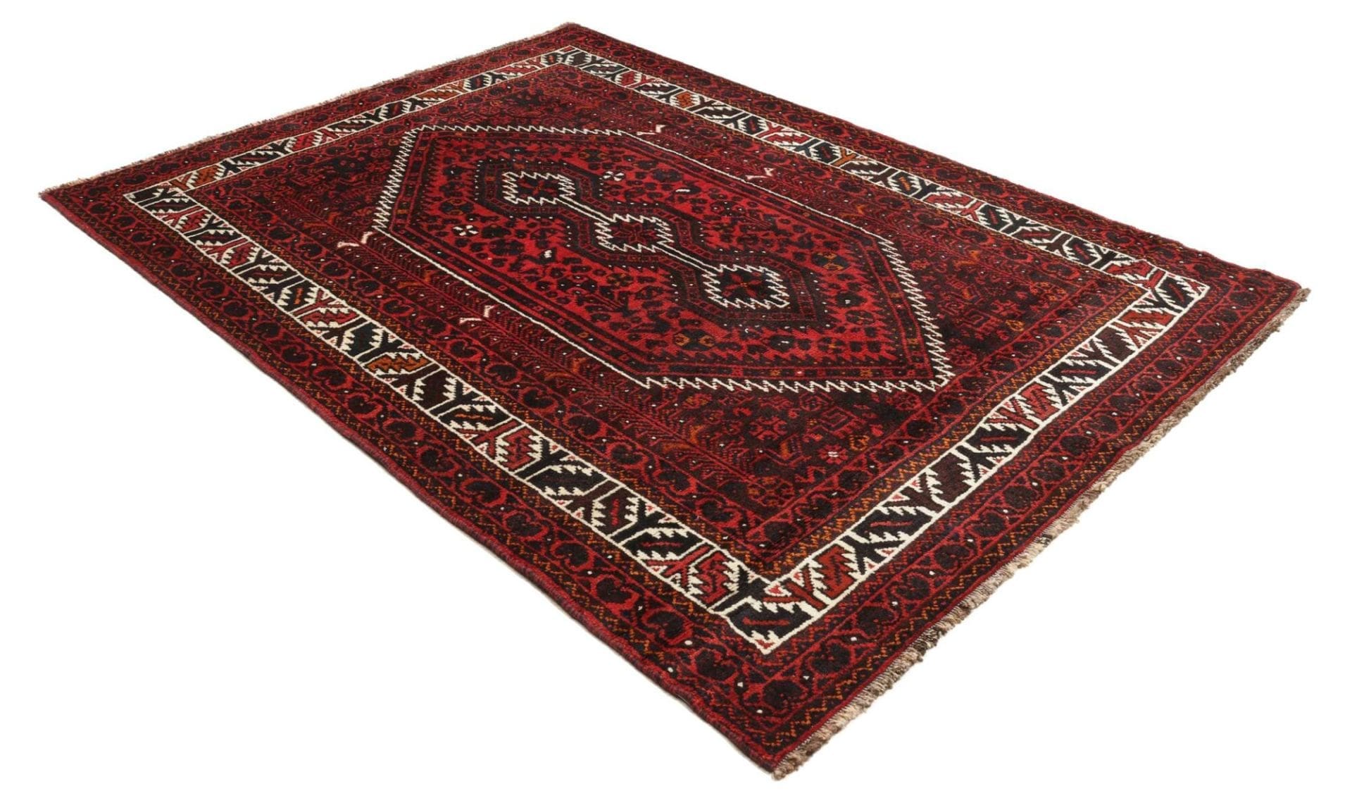 Handgeknüpfter Shiraz Perserteppich, 173 × 240 cm, Wolle
