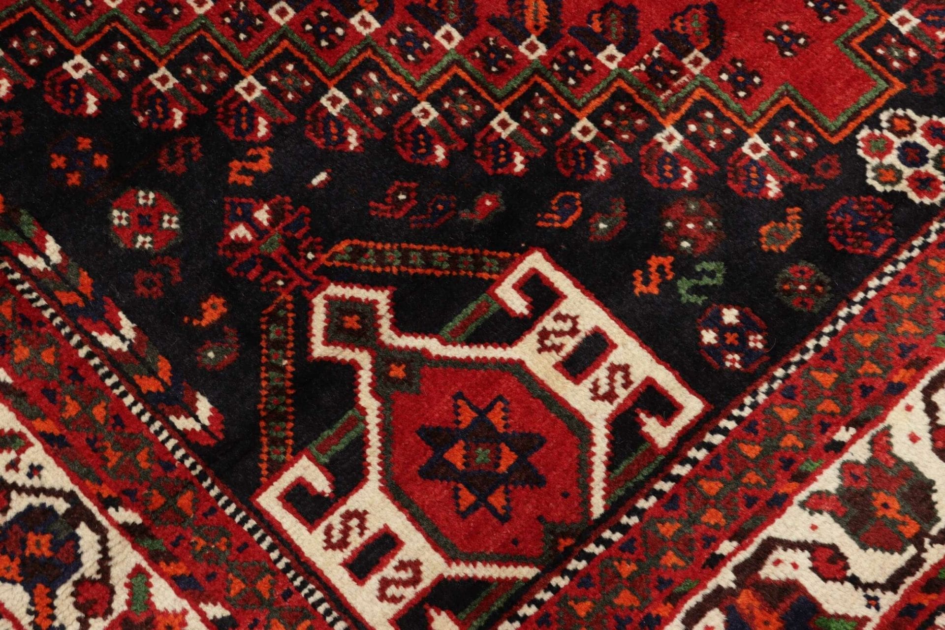 Handgeknüpfter Shiraz Perserteppich, 163 × 250 cm, Wolle