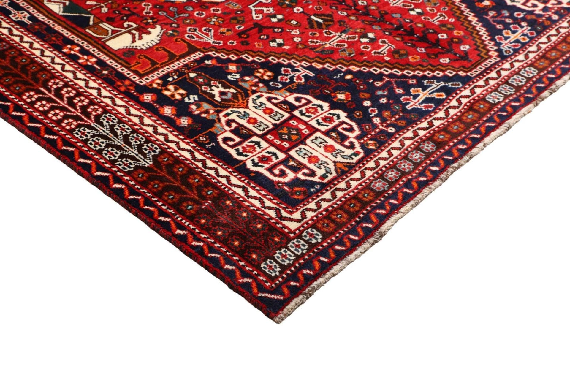 Shiraz Perserteppich 163 × 250 cm aus Wolle, handgeknüpft
